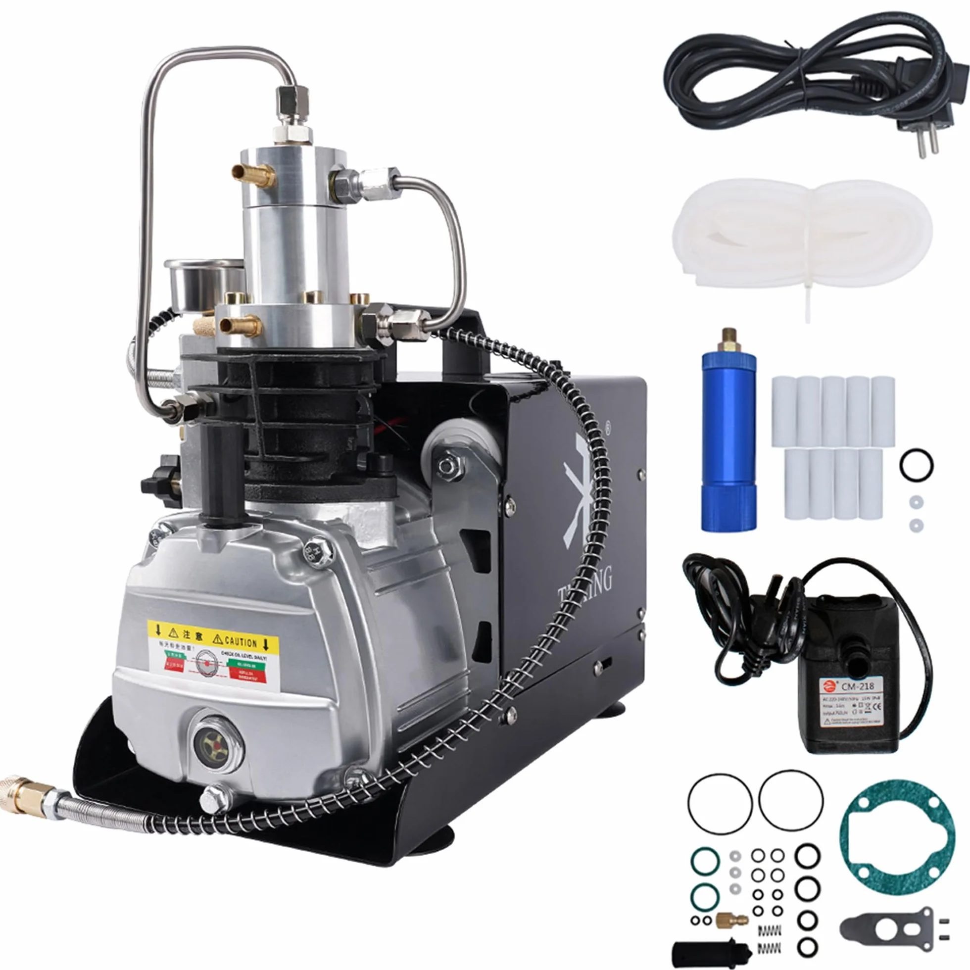 TUXING Sprężarka PCP 4500Psi 30Mpa 220V wysokociśnieniowa elektryczna