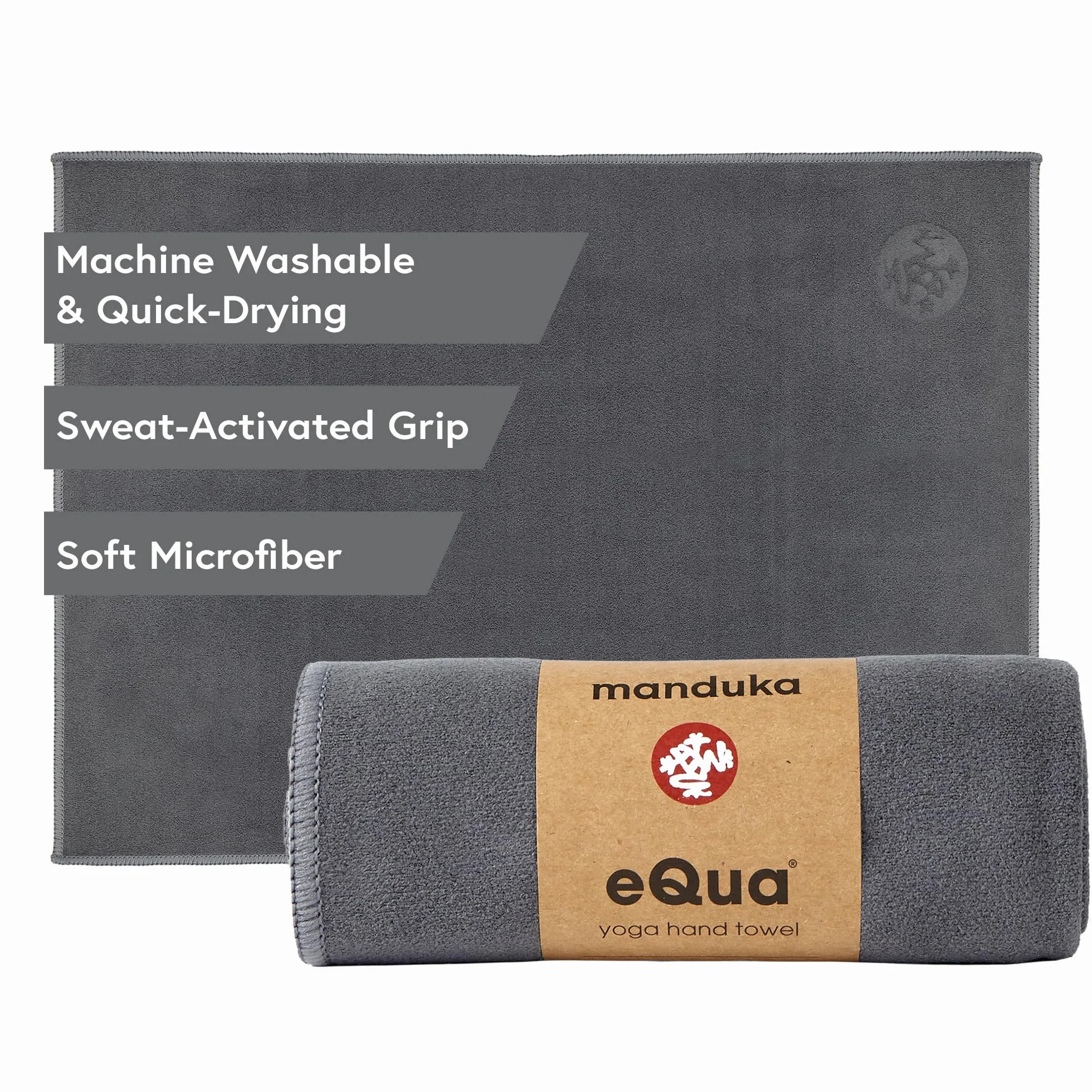Manduka equa Yoga Mat Asciugamano, Unisex, Thunder