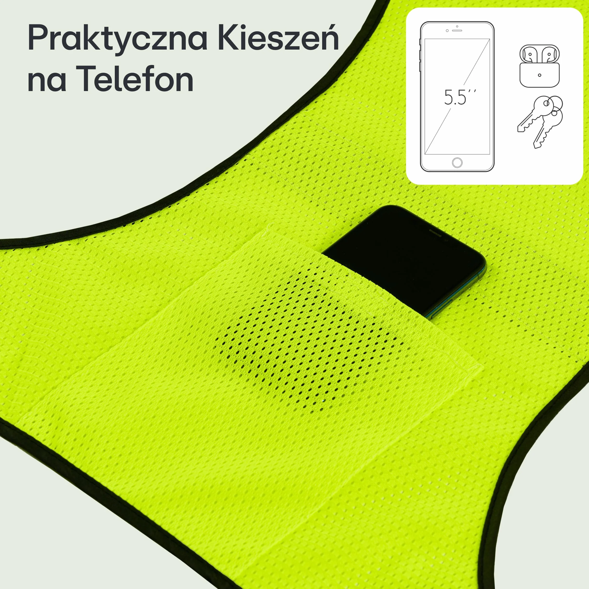Kamizelka do Biegania - Odblaskowa Kamizelka do Biegania dla Kobiet i Mężczyzn - Wysoka Widoczność i Komfort - Perfekcyjna na Nocne Biegi i Cykling (XL - XXL)