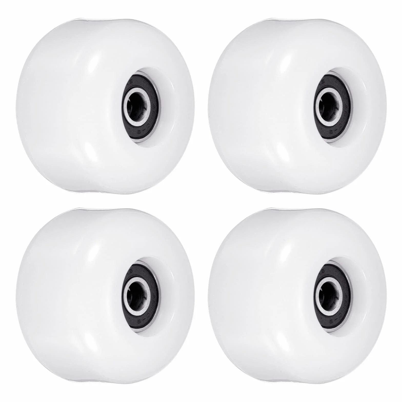 PATIKIL 54 mm koło do deskorolki z łożyskami ABEC-9, 4-pak koła uliczne do deskorolek Cruiser koło zapasowe 85A, białe
