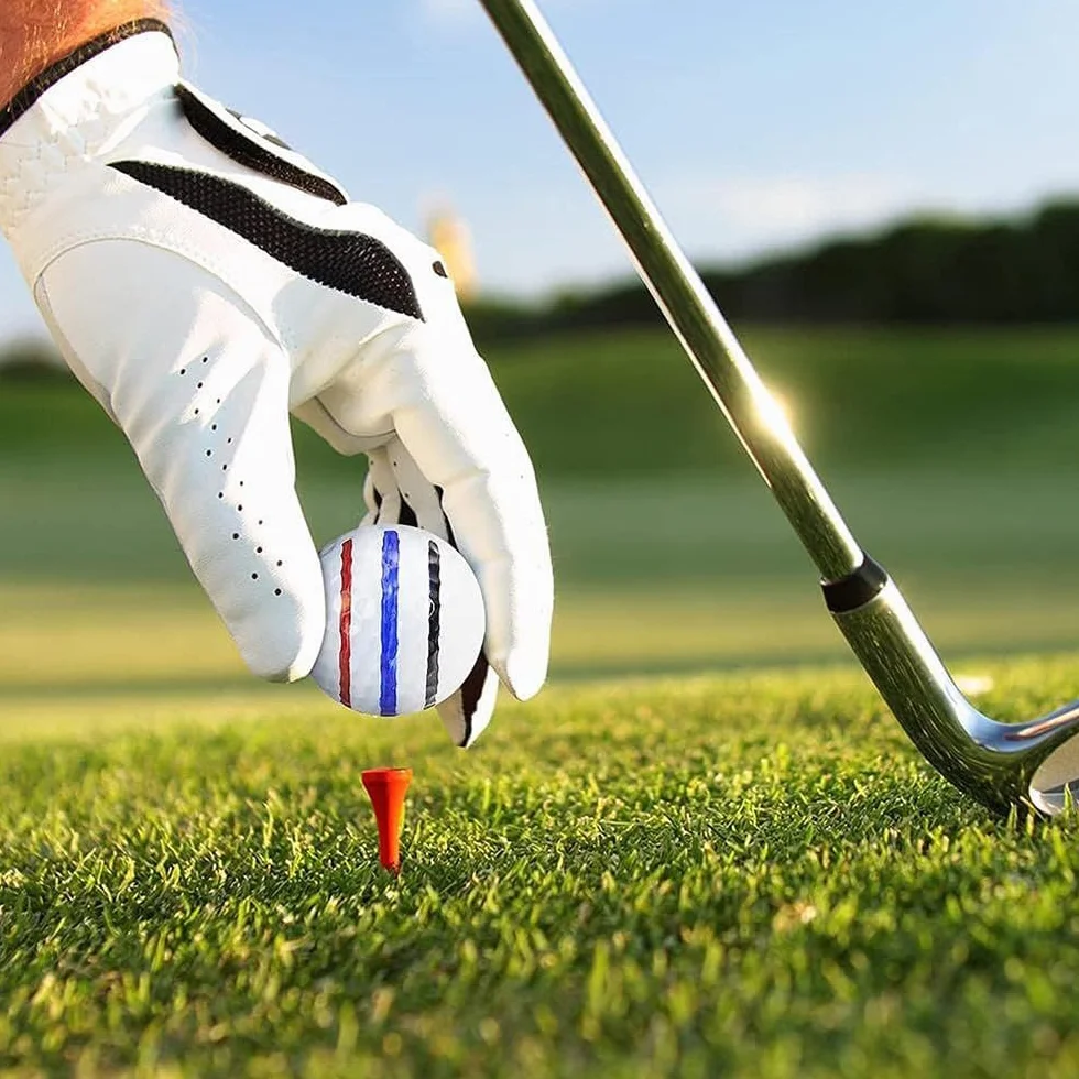 Namvo Zestaw do oznaczania piłek golfowych – 3-częściowy zestaw do wyrównania z linią i narzędziami do oznaczania – akcesoria do piłek golfowych