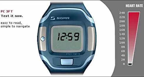 SIGMA SPORT Komputer stacjonarny z pulsometrem 3 FT Finger Touch (pomiar tętna bez pasa piersiowego)