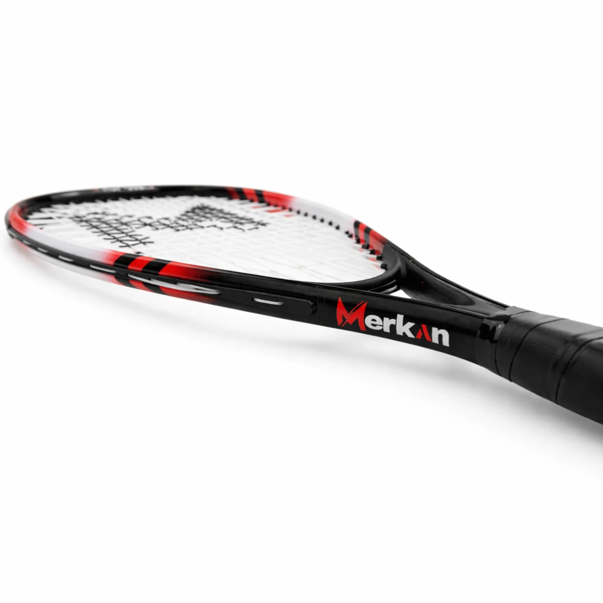 Zestaw do speed-badmintona, 2 aluminiowe rakiety 58,9 cm, 5 lotek nylon, piłka, wyznaczniki pola, torba