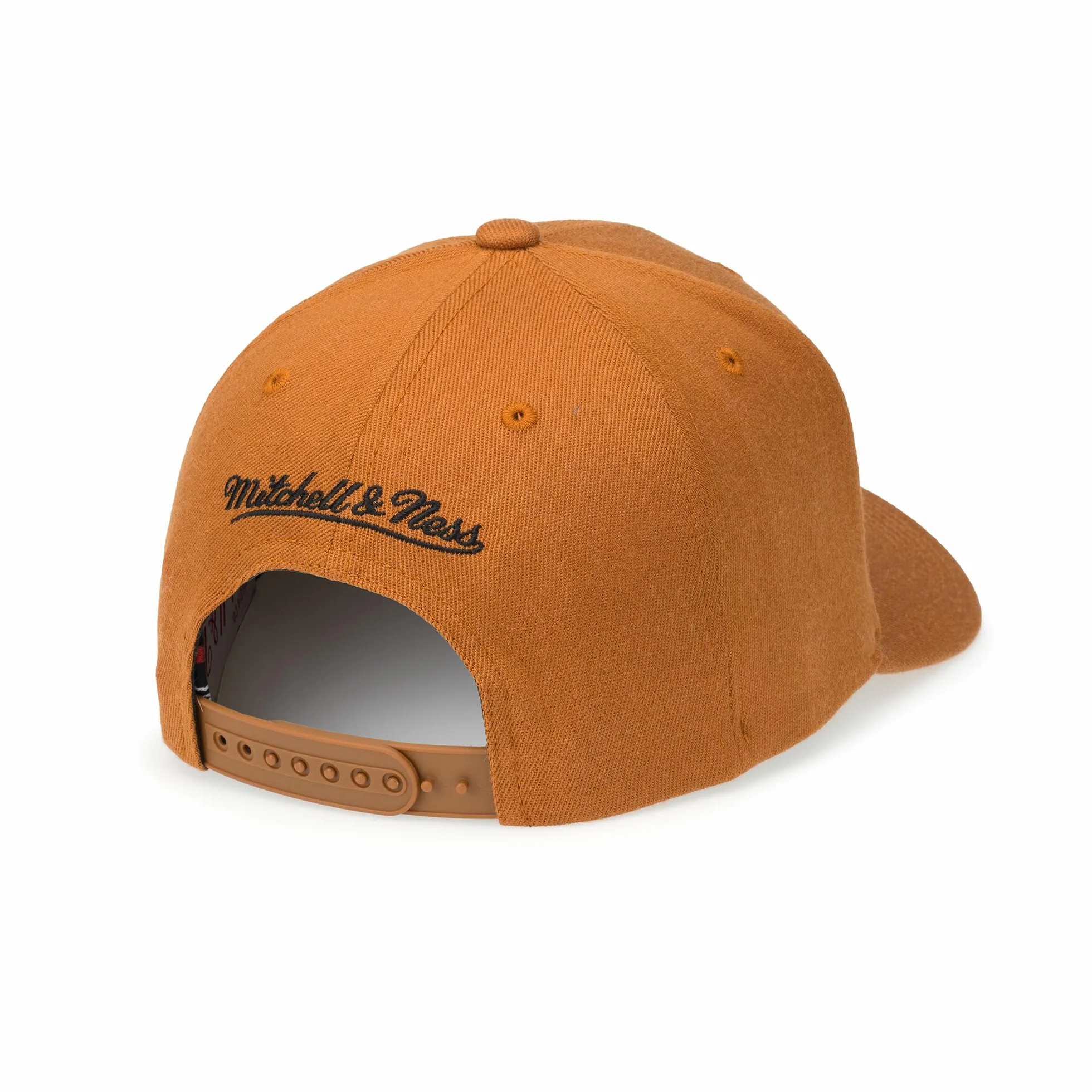 Mitchell & Ness Classic Red Pinscript Snapback Cap pomarańczowy/czarny