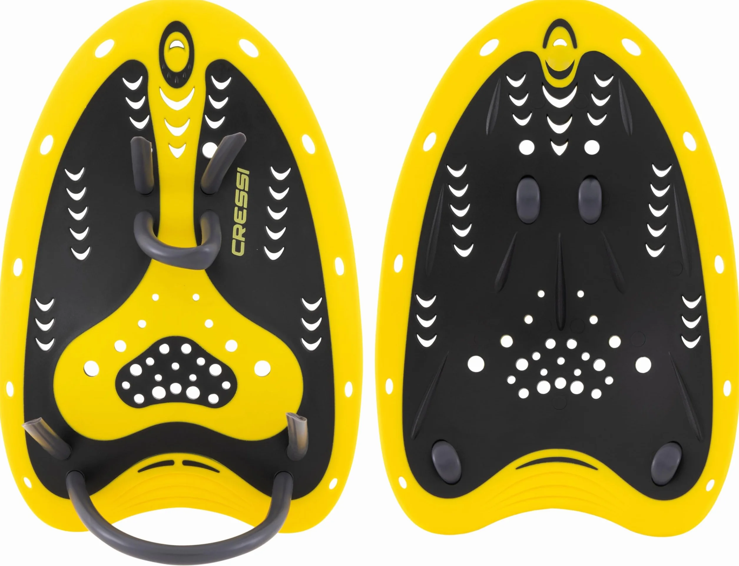 CRESSI Aqua Energy PRO Swim Paddles, łopata pływacka dla dorosłych, czarno-żółta, jeden rozmiar