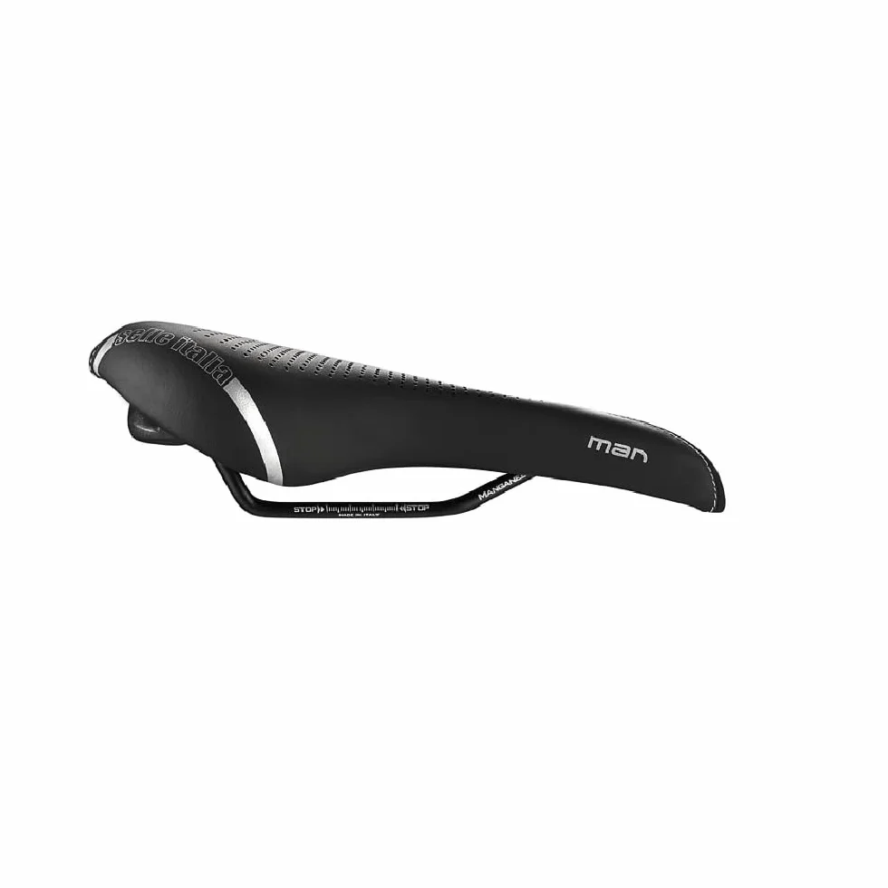 Selle Italia Unisex Dla Dorosłych Manganese Flow SI498570 Siodełko, Czarny, L2