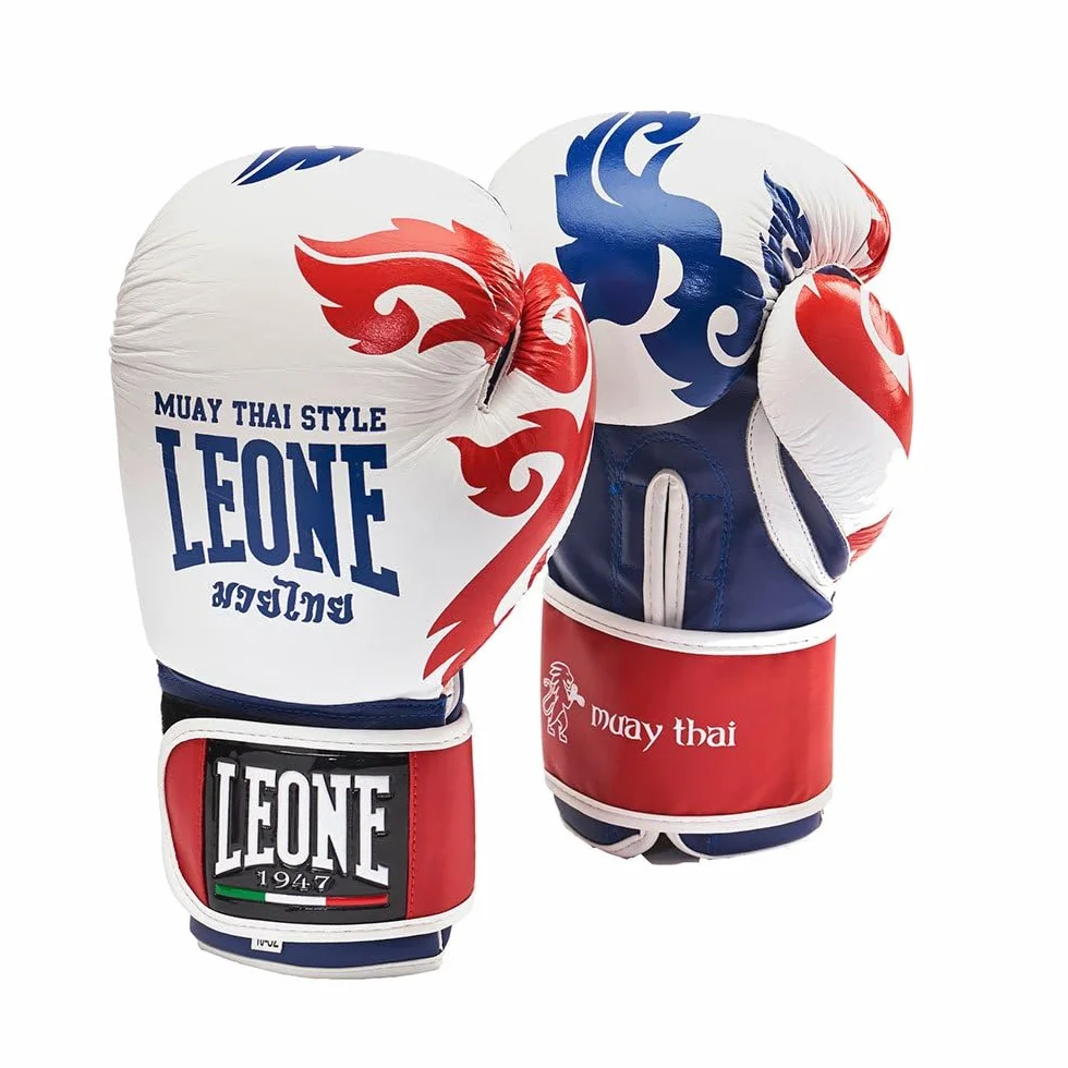 Leone 1947 Muay Thai rękawice białe 10 oz