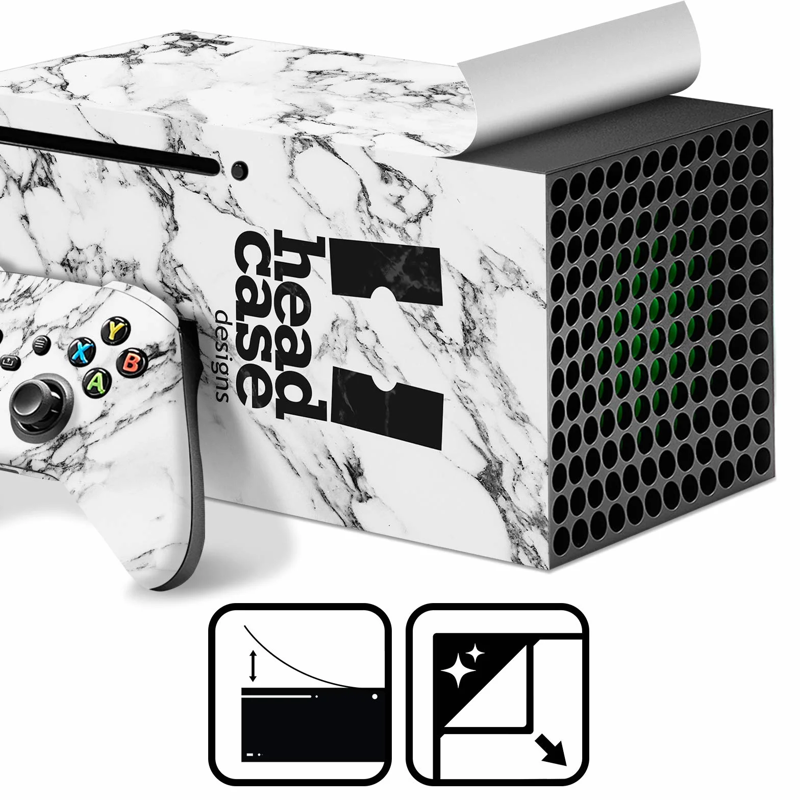 Head Case Designs Oficjalnie Licencjonowany AC Milan Czerwone i Czarne Sztuka Naklejka Winylu Skóry Naklejka Pokrywa Kompatybilny z Xbox Series X Console and Controller Bundle