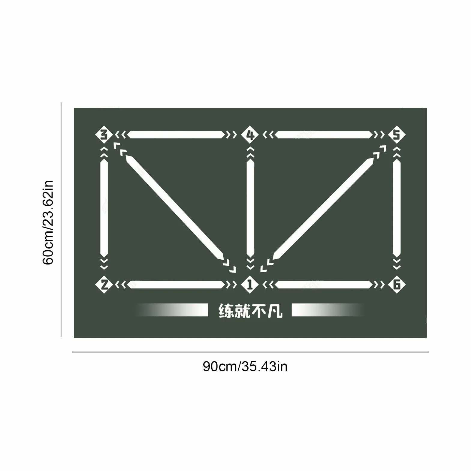 Mata do umiej?tno?ci pi?karskich, mata do ?wicze? w pi?ce no?nej - Mata do ?wicze? pi?karskich,Antypo?lizgowa cicha mata do kroków, trener Silent Ball Mastery Trainer 23,62 x 35,43 cala do ?wicze? pi?