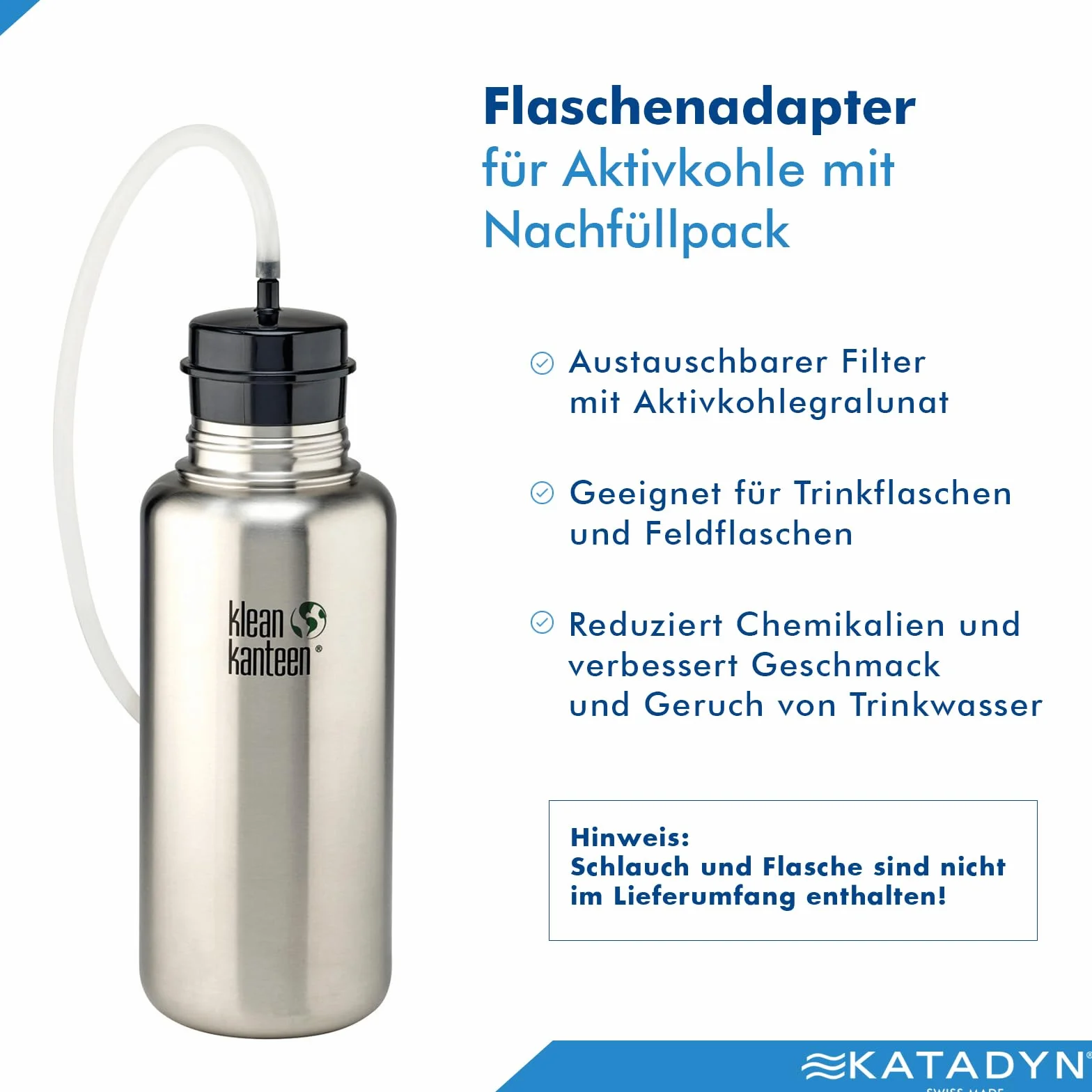 Katadyn 8013450 adapter do butelki z aktywnym węglem