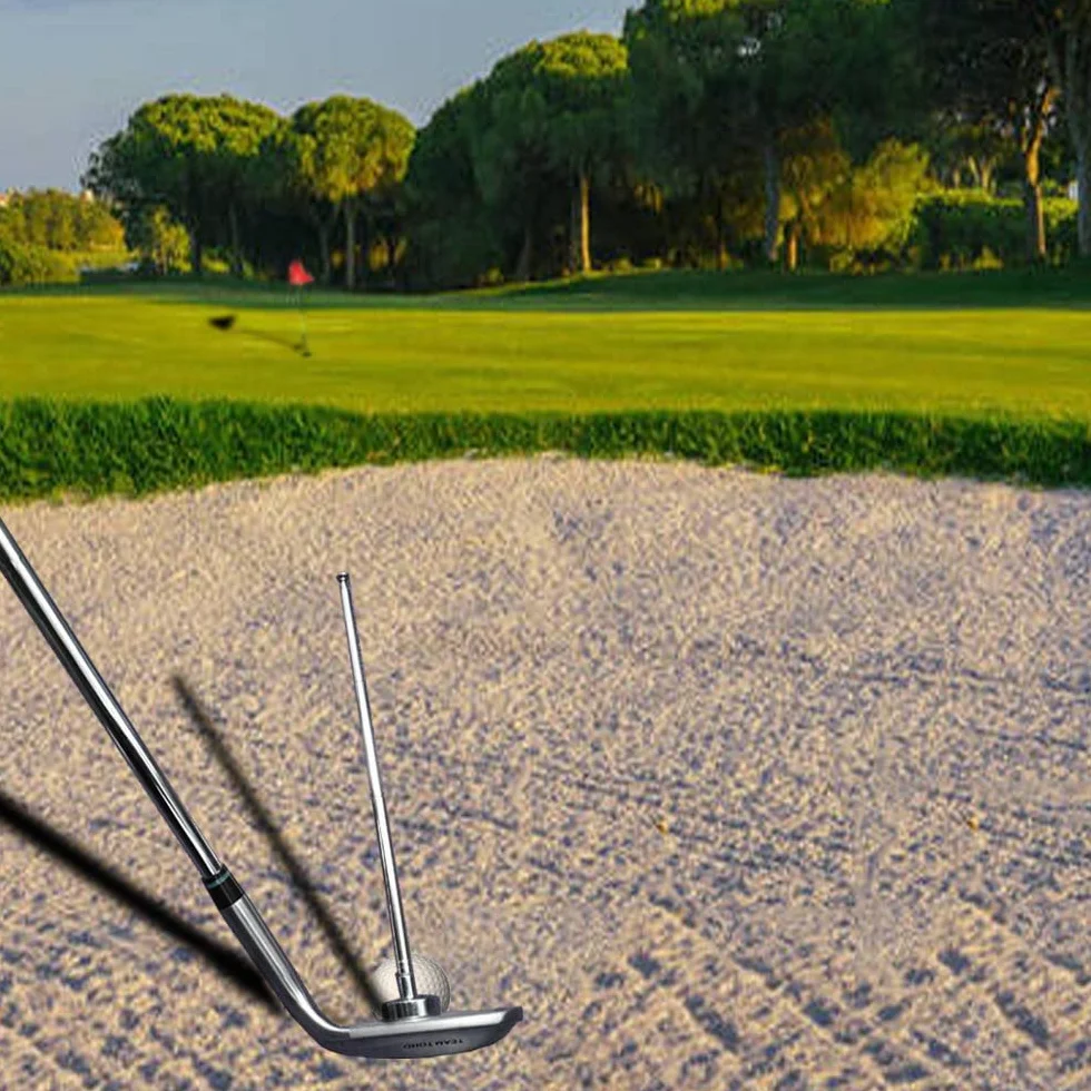 Wędki wyrównujące do golfa, 7 regulacji długości, korektor drążka golfowego, narzędzie do ustawiania kąta, pomoce treningowe do huśtawki golfowej, celowanie twarzy kija golfowego, wizualizuj i