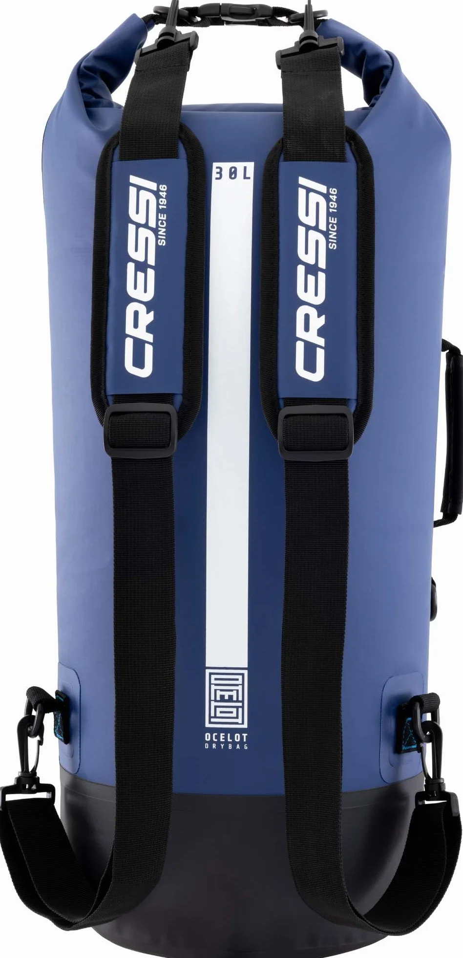 CRESSI Ocelot Dry Bag 30 L Waterproof Bag for Sea Boat Water Activities Blue Light Blue