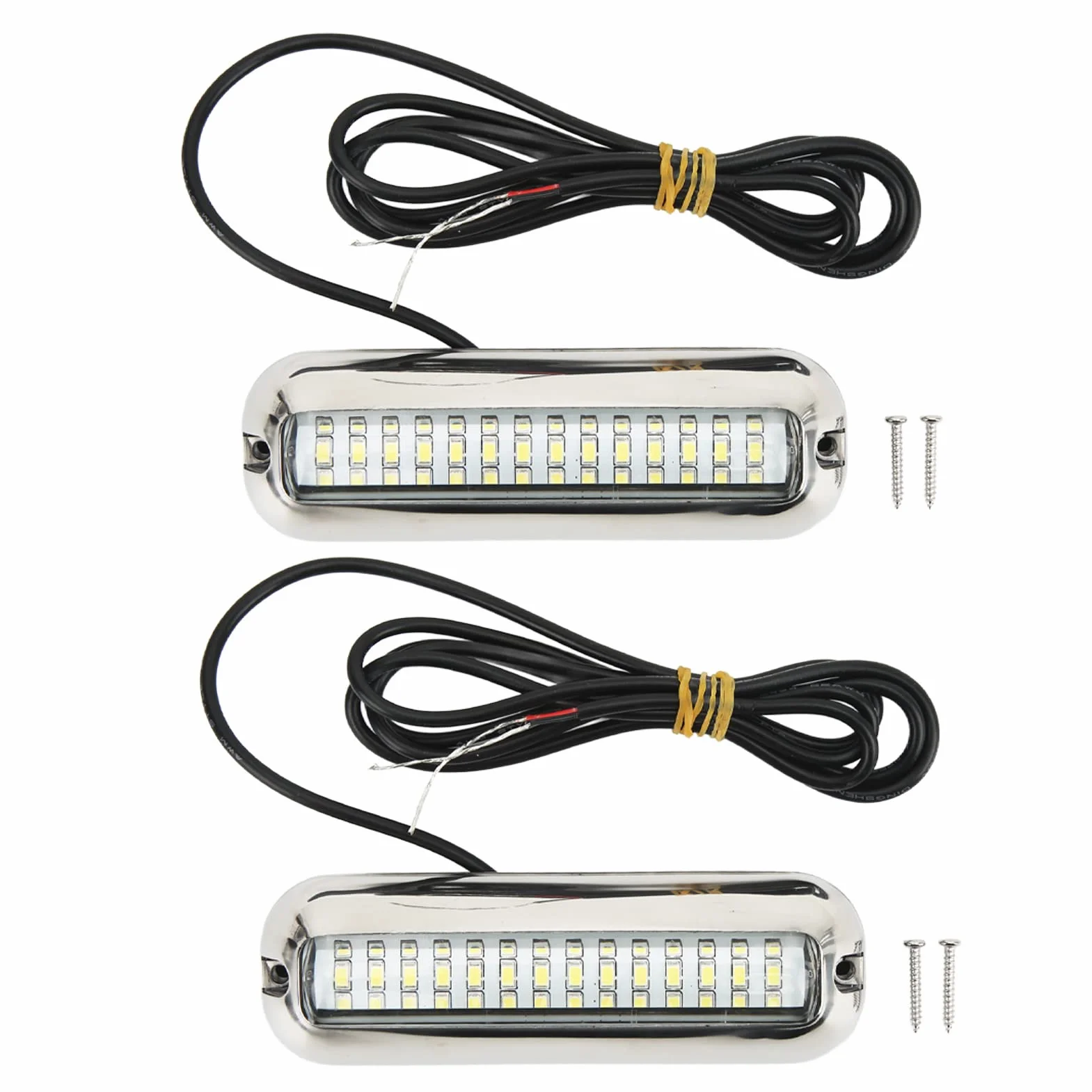 Marine Led Lights 42LEDS Wodoodporne Podwodne światło LED łodzi 10-30V DC Korek Spustowy światła dla Jachtu łódź/jacht Serii Statek/jacht Części(Niebieskie światło)