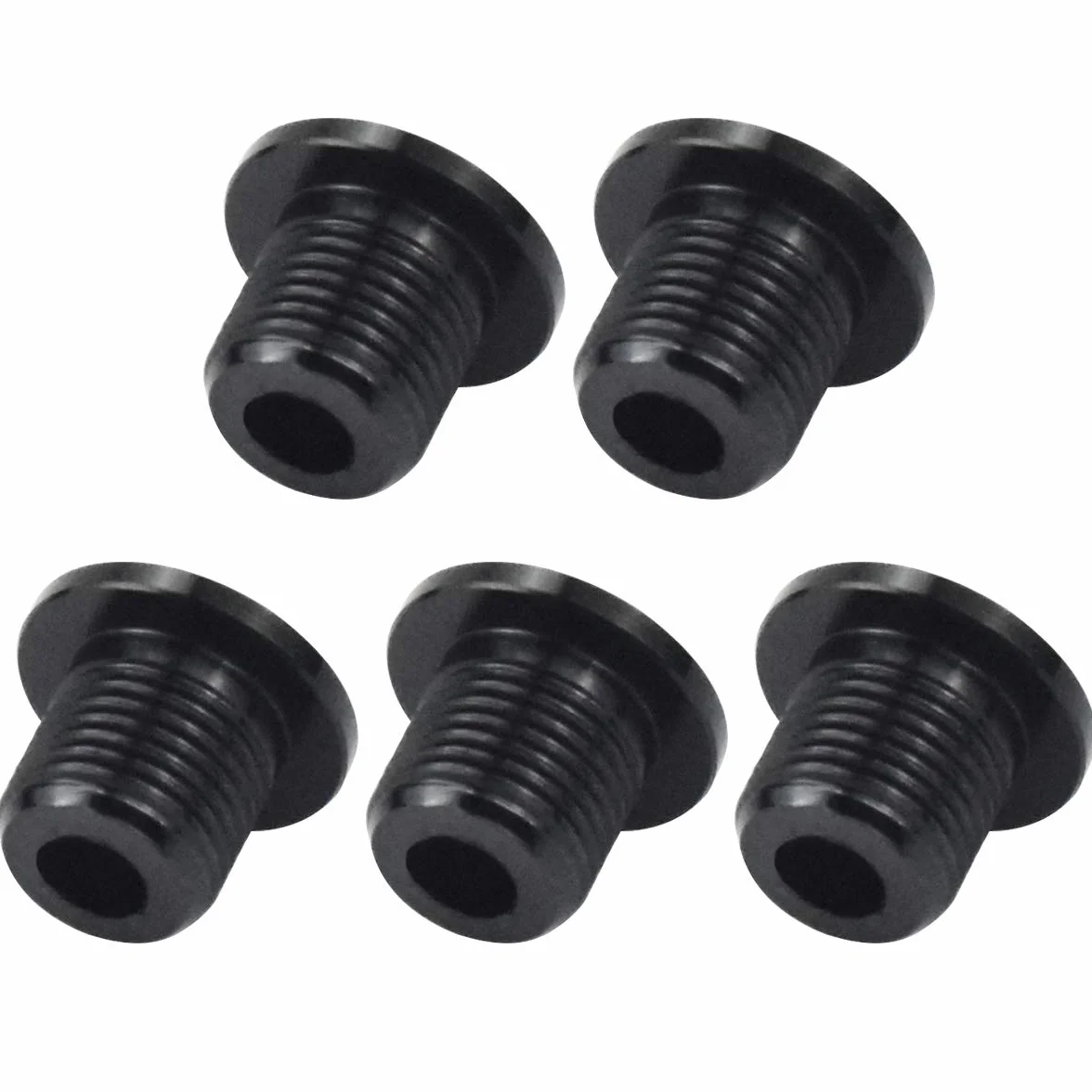 5 sztuk M8 śruba korbowa do roweru 7075, stop aluminium, śruby zębate, śruby korbowe, śruby rowerowe, ramię korbowe, śruba, nasadka mocująca do roweru wyścigowego, roweru górskiego, BMX MTB, kolor czarny