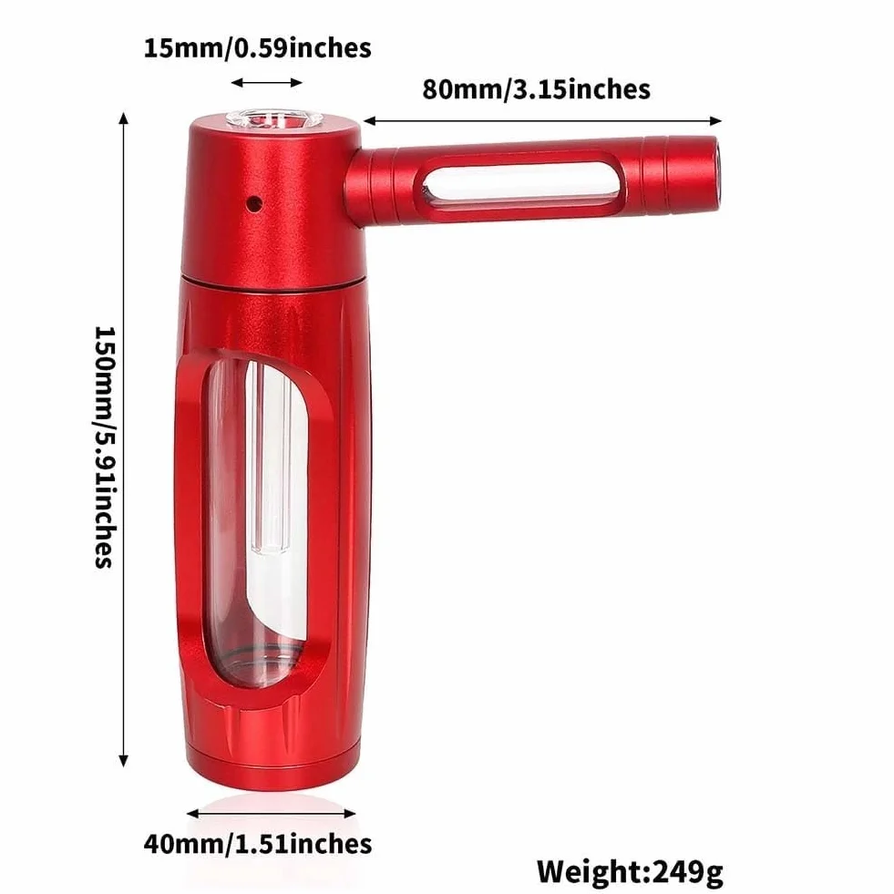 Blazecan Glass Water Bottle, Aluminum Exterior, Leakproof, Pocket-Sized, Purple