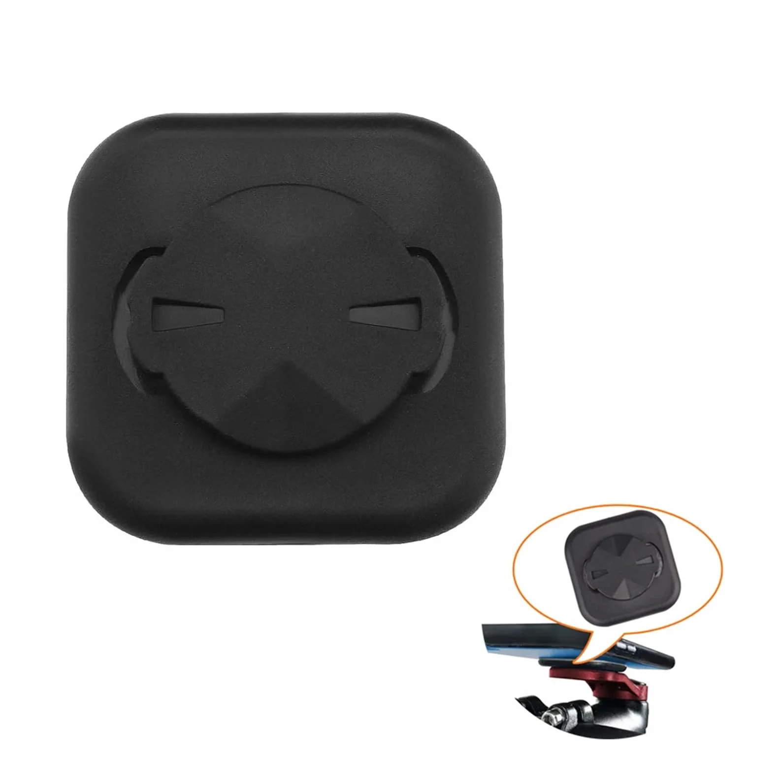 Uchwyt rowerowy na telefon do Garmin Edge kompatybilny adapter montażowy czarny