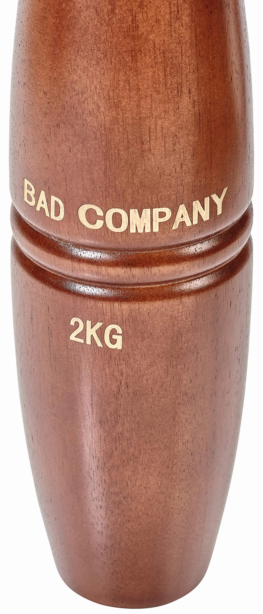 Bad Company Wooden Indian Club Bell I udziec zamachowy z tłoczonego drewna wraz z uszczelką I 2 kg