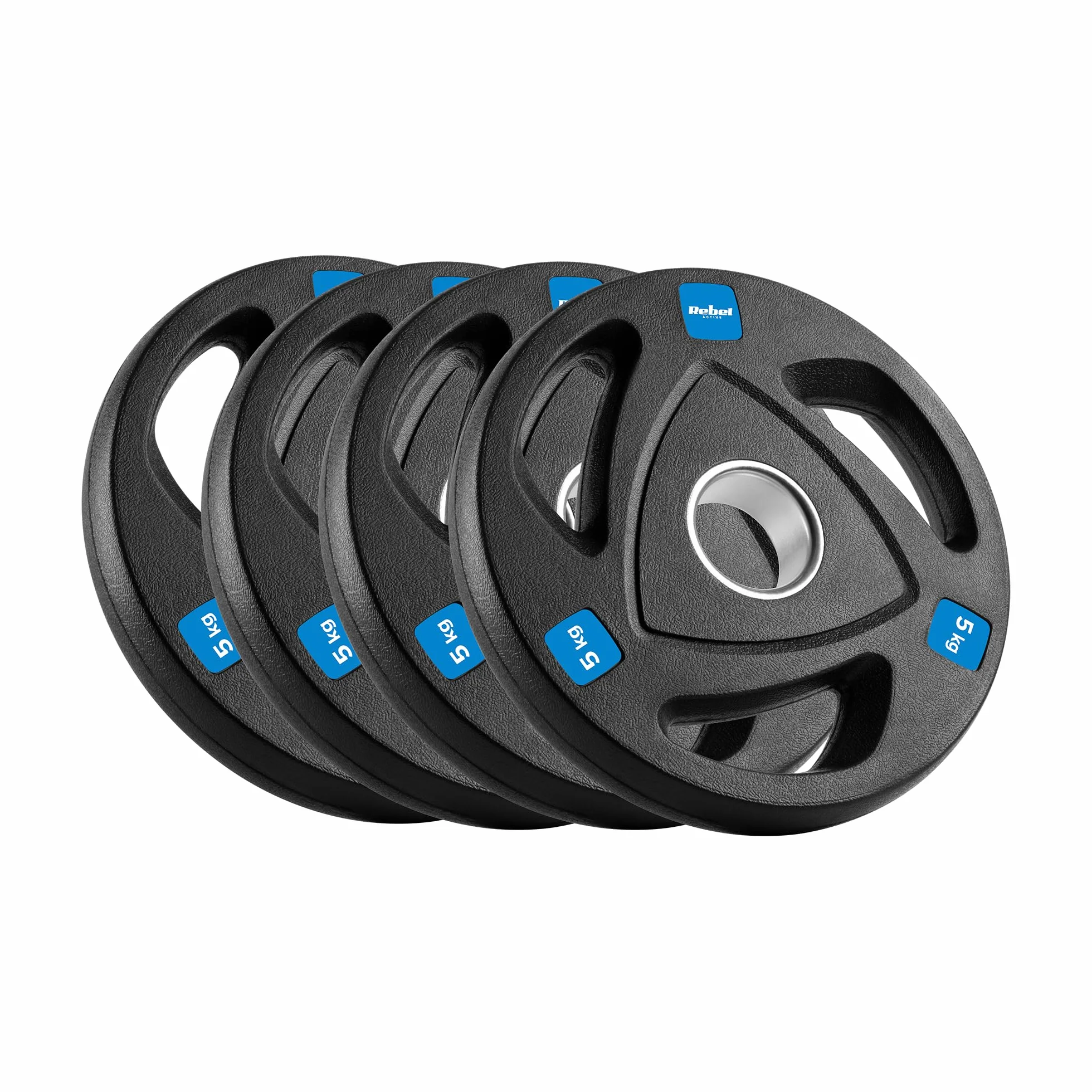 Rebel Zestaw Obciążeń Żeliwnych Gumowanych 4x5kg Otwór Olimpijski 51mm
