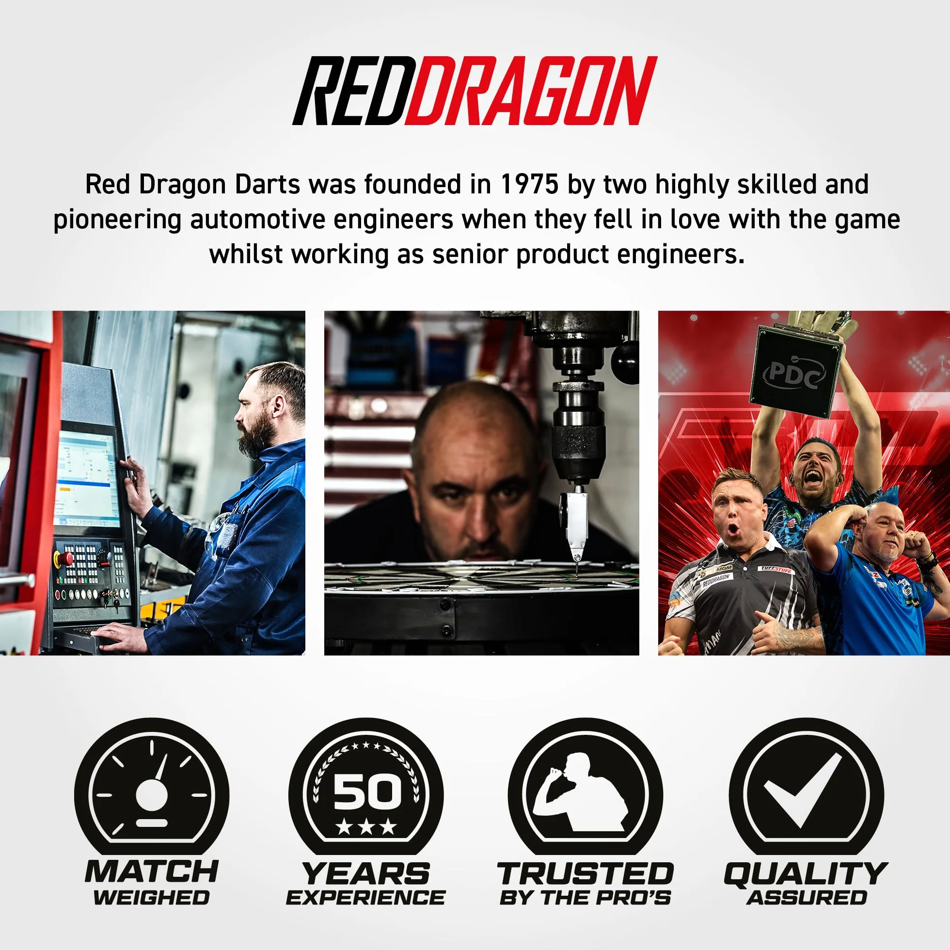RED DRAGON Rzutki Razor Edge Series Wolfram profesjonalne rzutki stalowe z lotkami i trzonkami