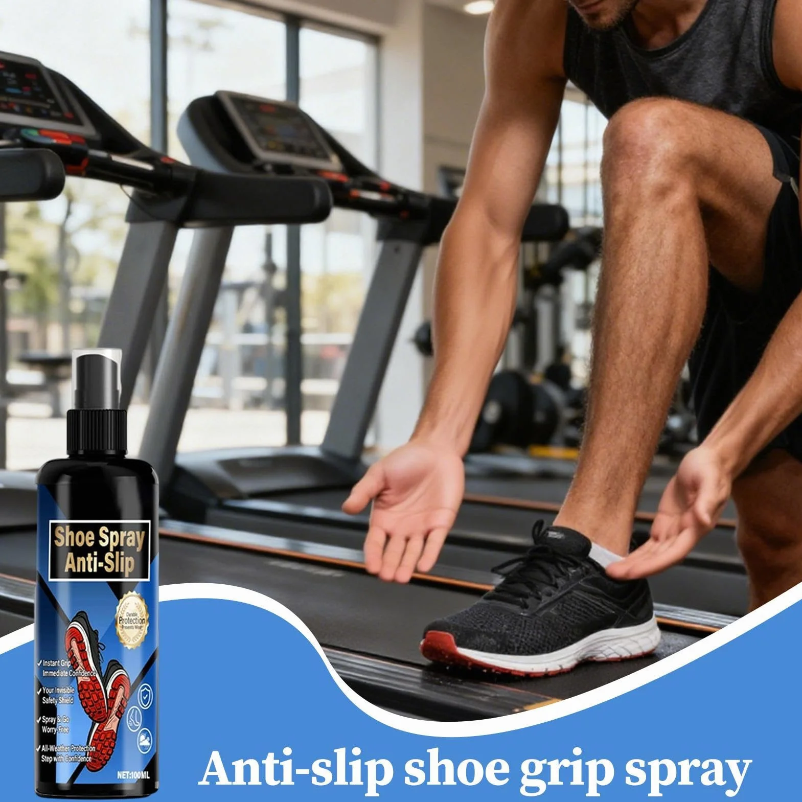 Spray Przyczepno?? Obuwia Koszykarskiego - 100ml ?rodek Zwi?kszaj?cy Przyczepno?? Obuwia,?rodek Antypo?lizgowy Dla - Dla Butów Do Koszykówki Golfa Pi? No?nej Tenisa Siatkówki