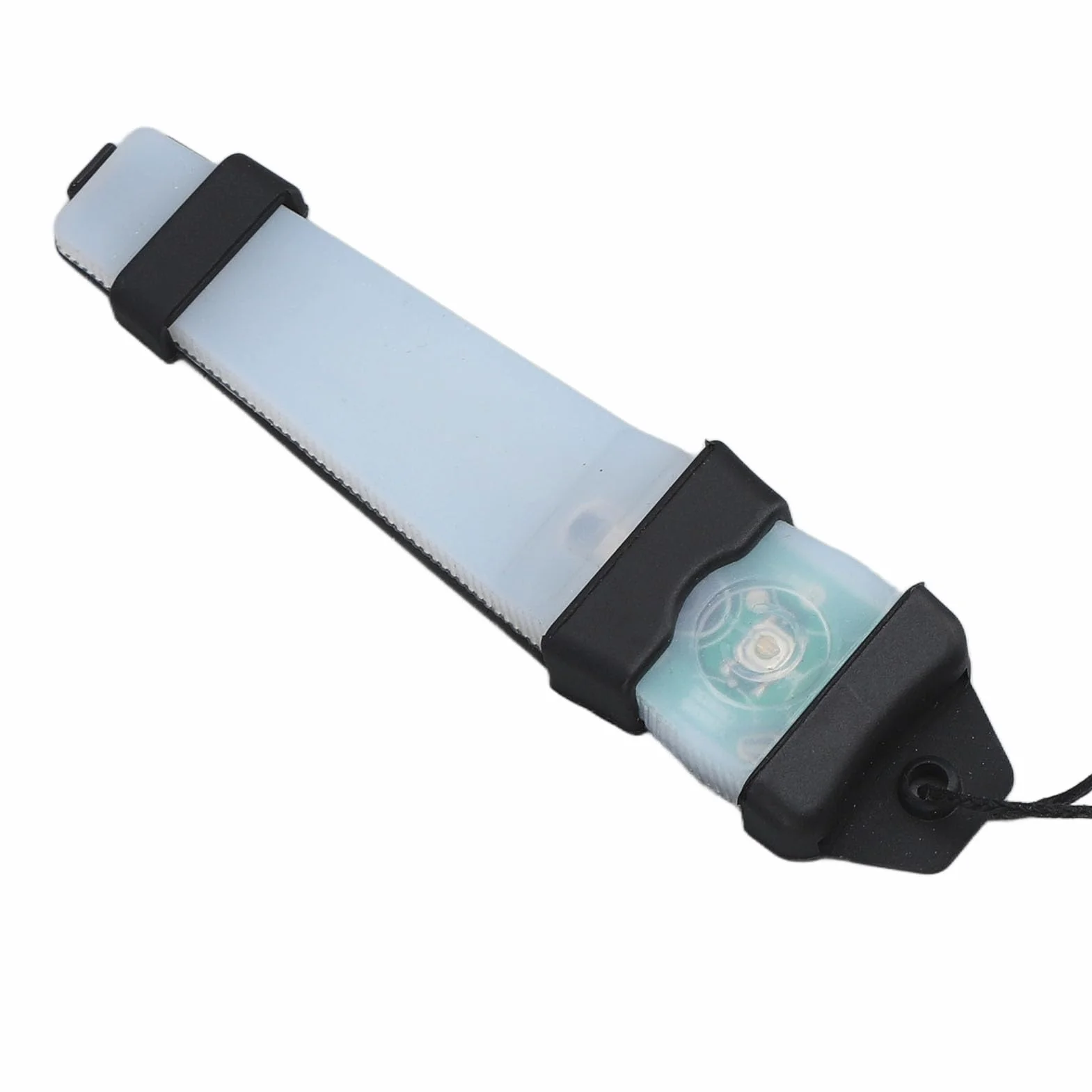 Hełm Survival Signal Light, Wodoodporny Marker Identyfikacji Osobistej, Lekki 150 MAh, Czarny z Pomarańczowym Światłem