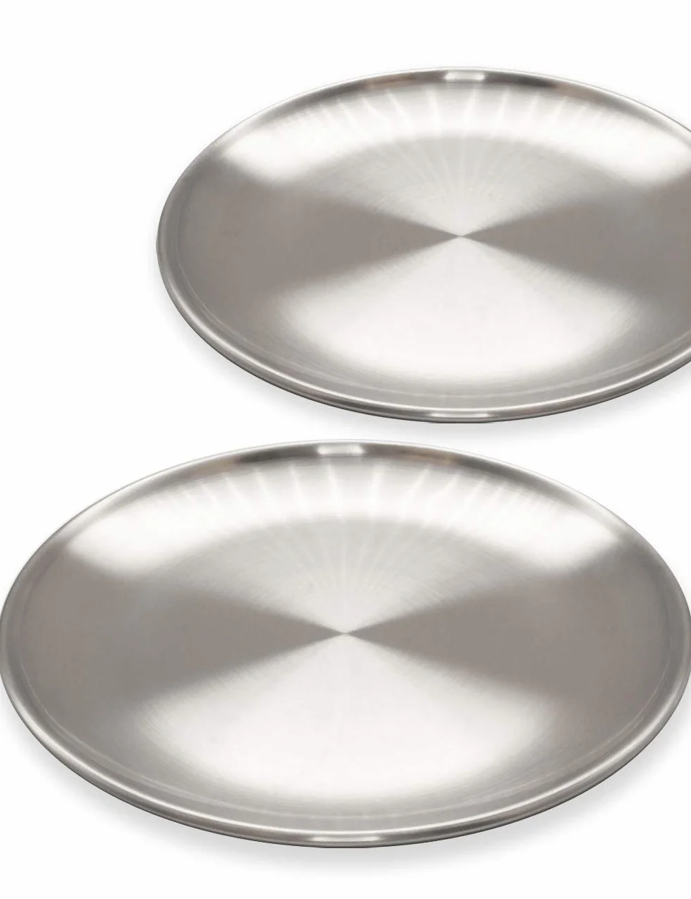 2 x nietłukący się talerz ze stali nierdzewnej 20 cm