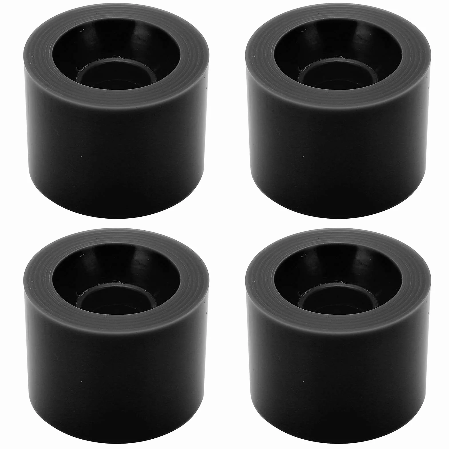 4 Szt. Kółka do Deskorolki 60x45mm 78A Kółka do Longboardów Cruiser Akcesoria do Wymiany(czarny)