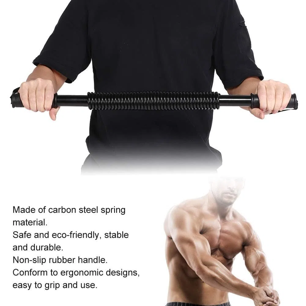Alomejor Power Twister Arm Power Exerciser do ramion pleców klatki piersiowej mięśni ramion wiosna ćwiczenia fitness narzędzie