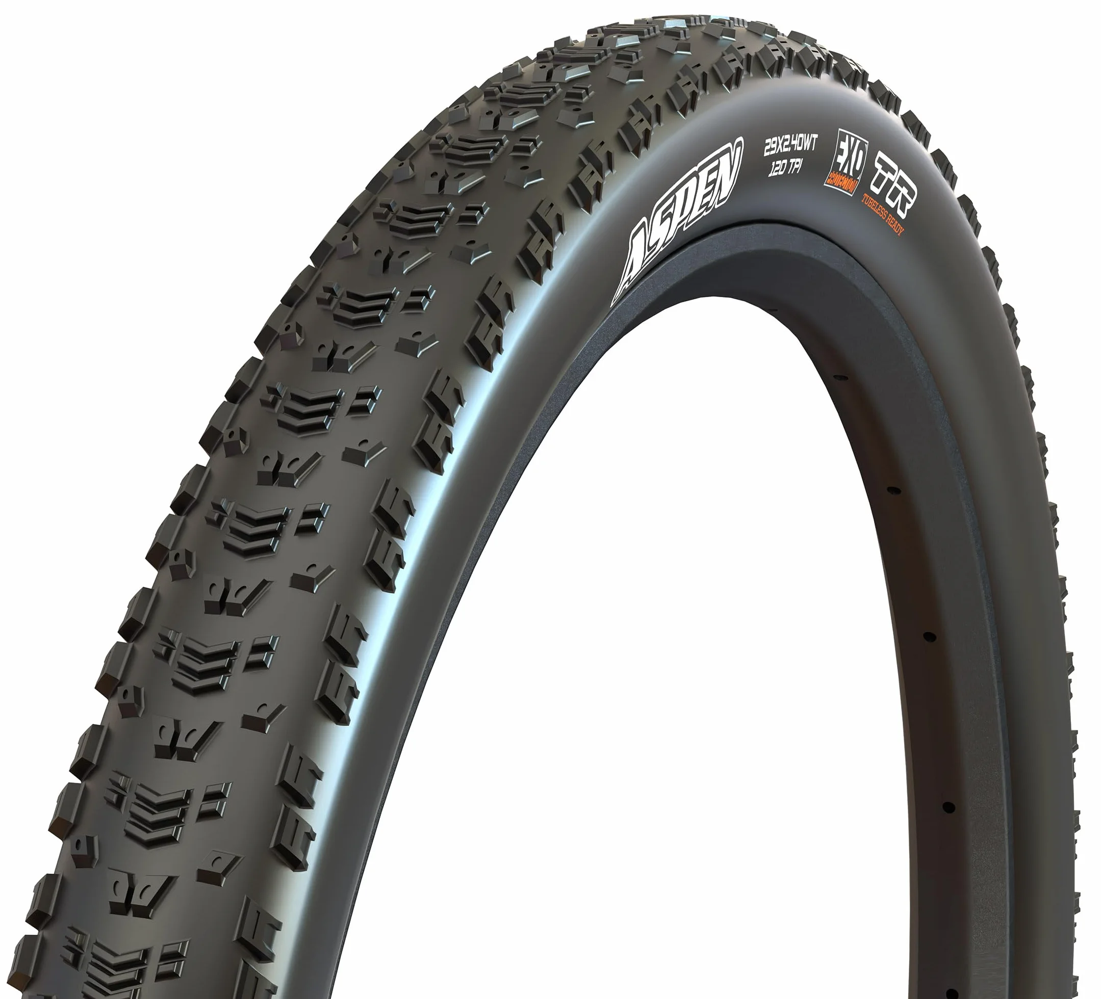 Maxxis Aspen 29x2.40 EXO TR 120TPI Pieghevole MaxxSpeed, Pneumatico, Nero