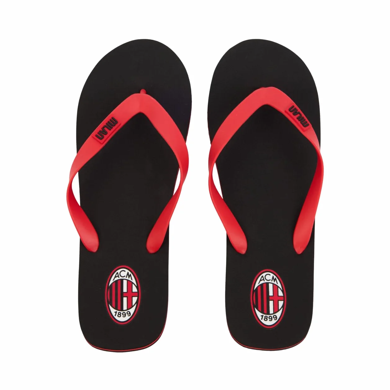 A.C. Milan Uniseks InfraditoLetnie kapcie plażowe i plażowe, oficjalny produkt