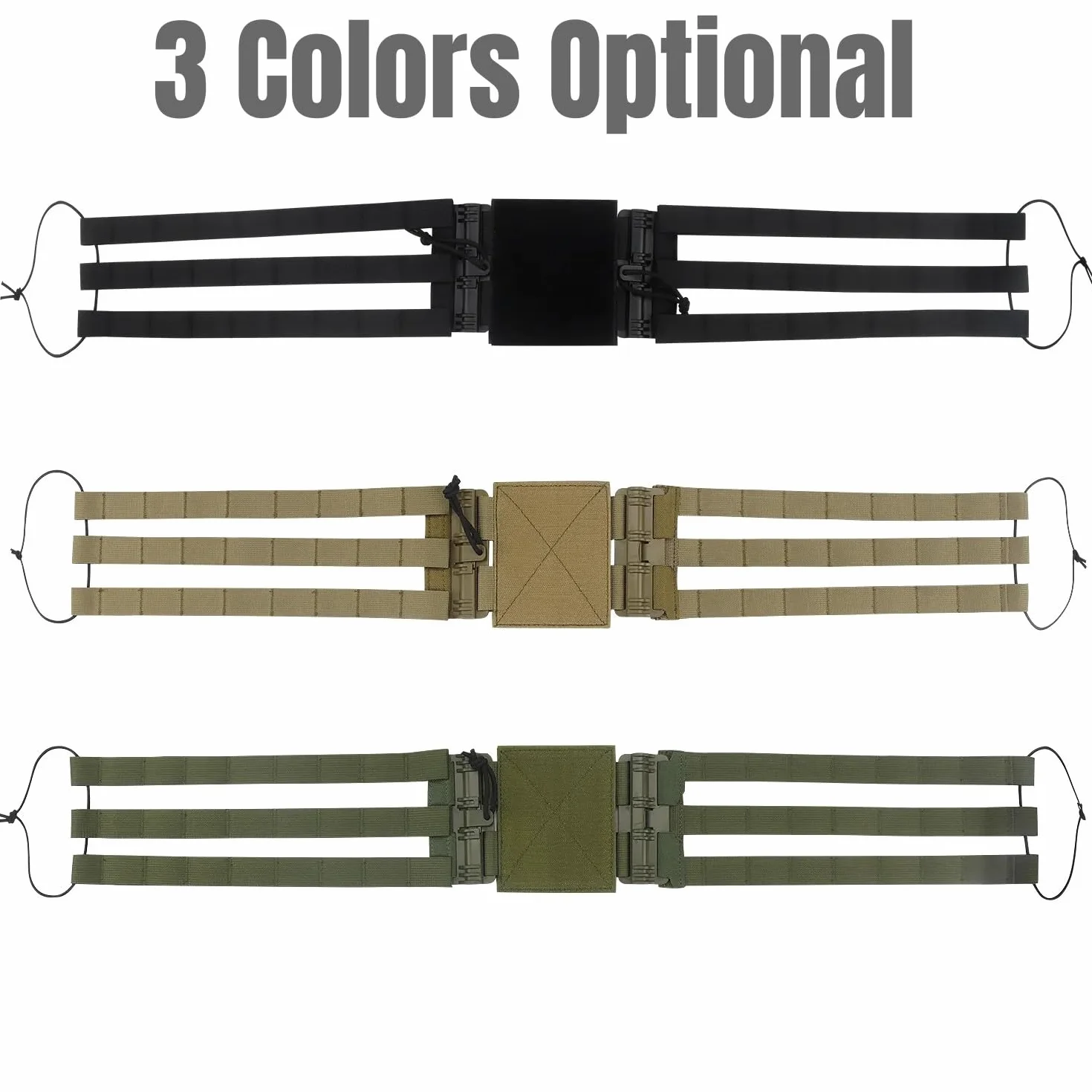Peminkoo Kamizelka taktyczna Cummerbund z klamrą do szybkiego zwalniania zestaw do JPC 420 419 XPC Airsoft Plate Carrier pasek