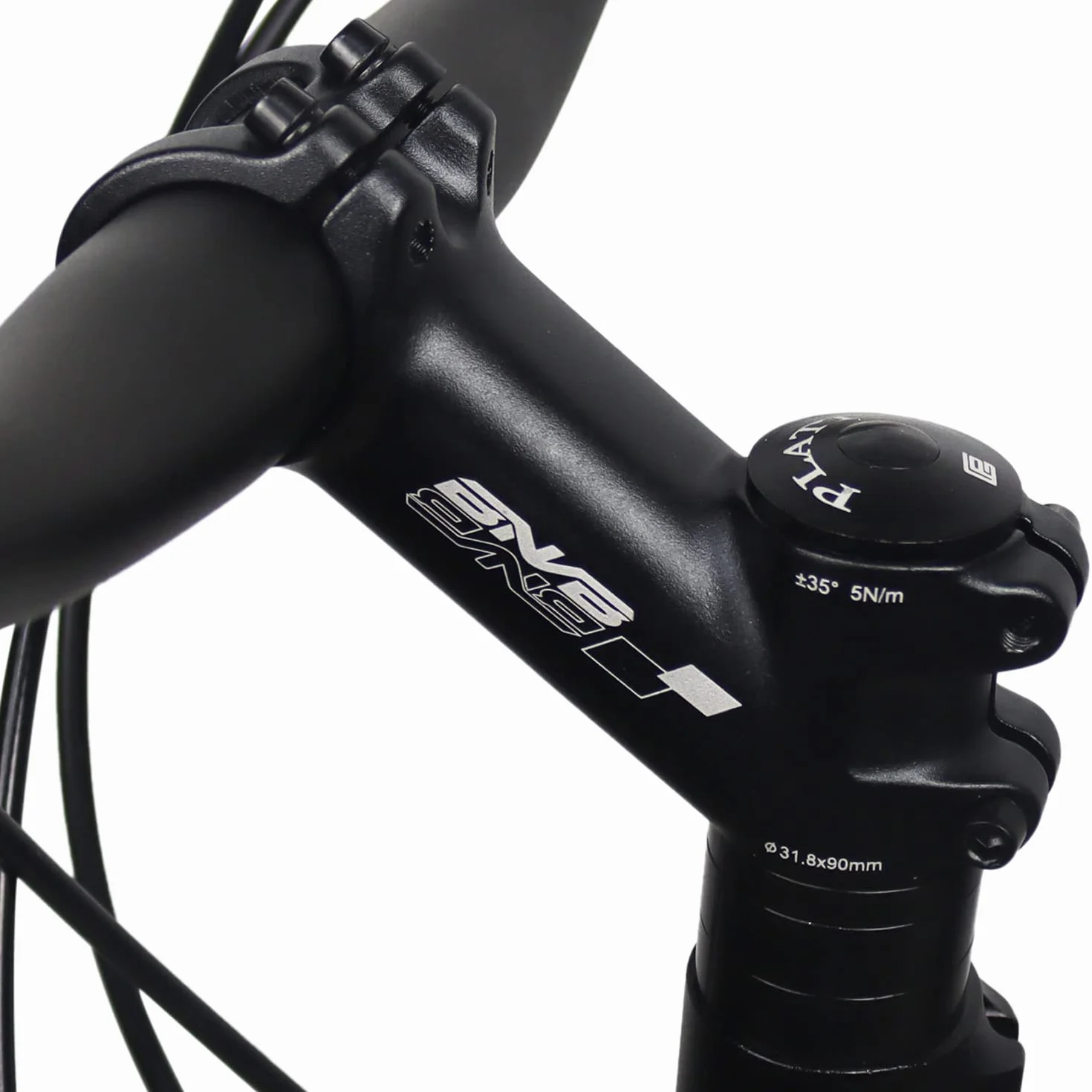 PLATTBK Wspornik kierownicy 31,8 mm, 35 stopni, stop aluminium, do rowerów górskich, wyścigowych, BMX, MTB, jazdy na rowerze (60 mm)