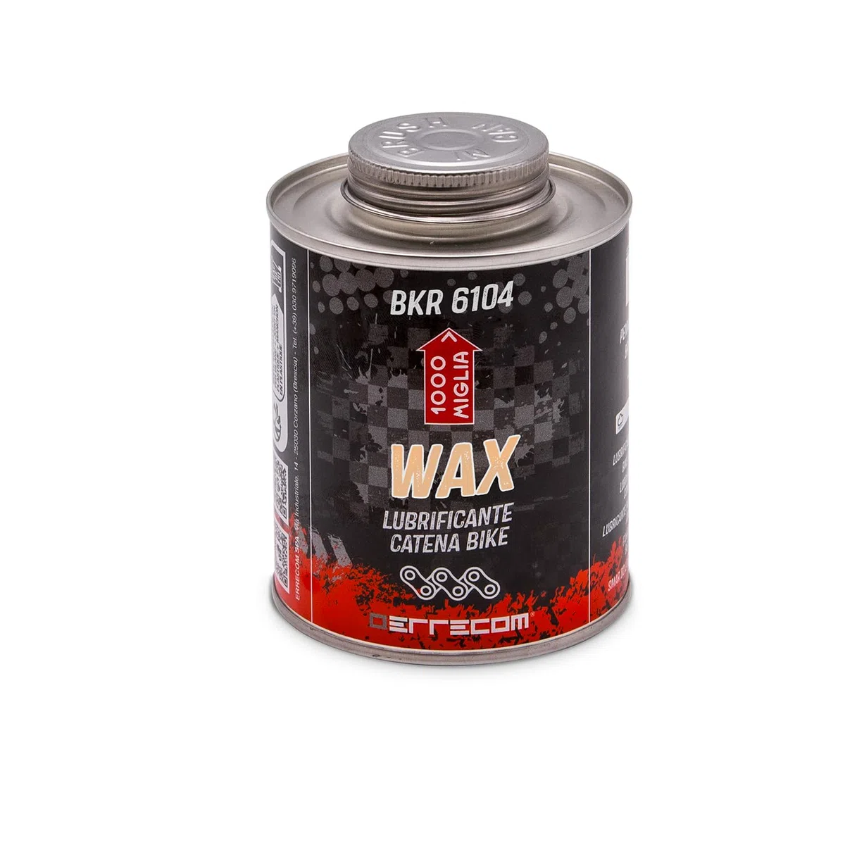 1000 Miglia BKR 6104 DRY Wosk do Łańcucha Rowerowego - 400 ml, Suche Warunki Pogodowe, Pojemnik All-In-One zawiera Pędzelek do aplikacji