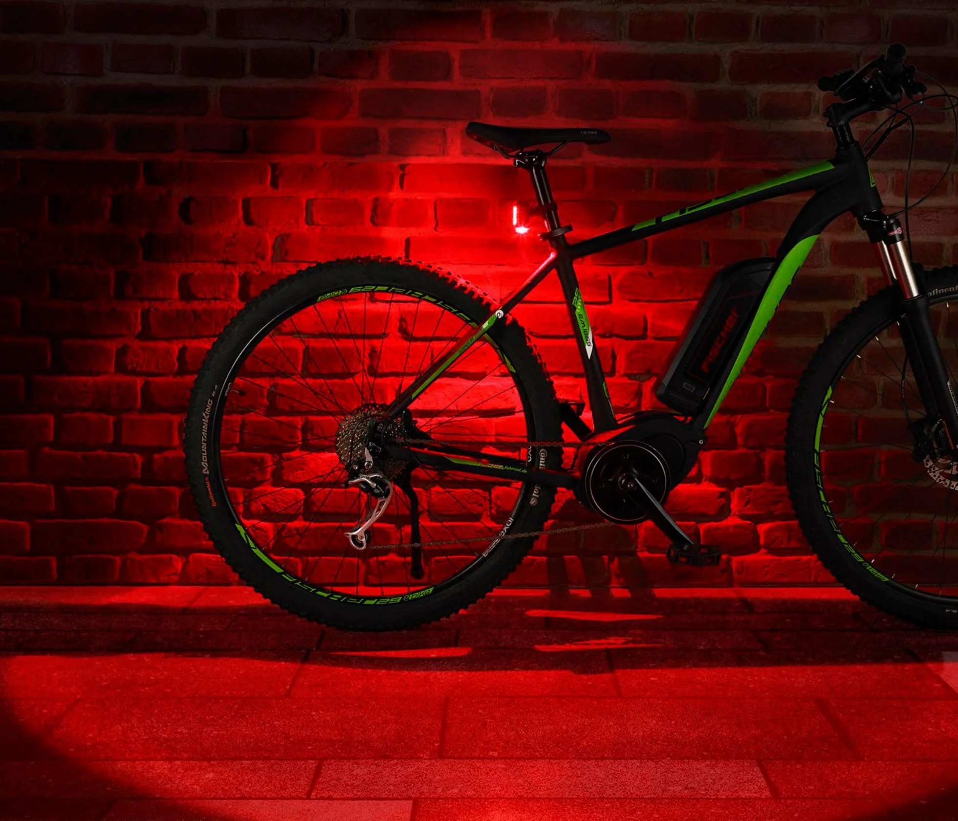 Fischer Twin Oświetlenie Rowerowe, 1 Sztuka