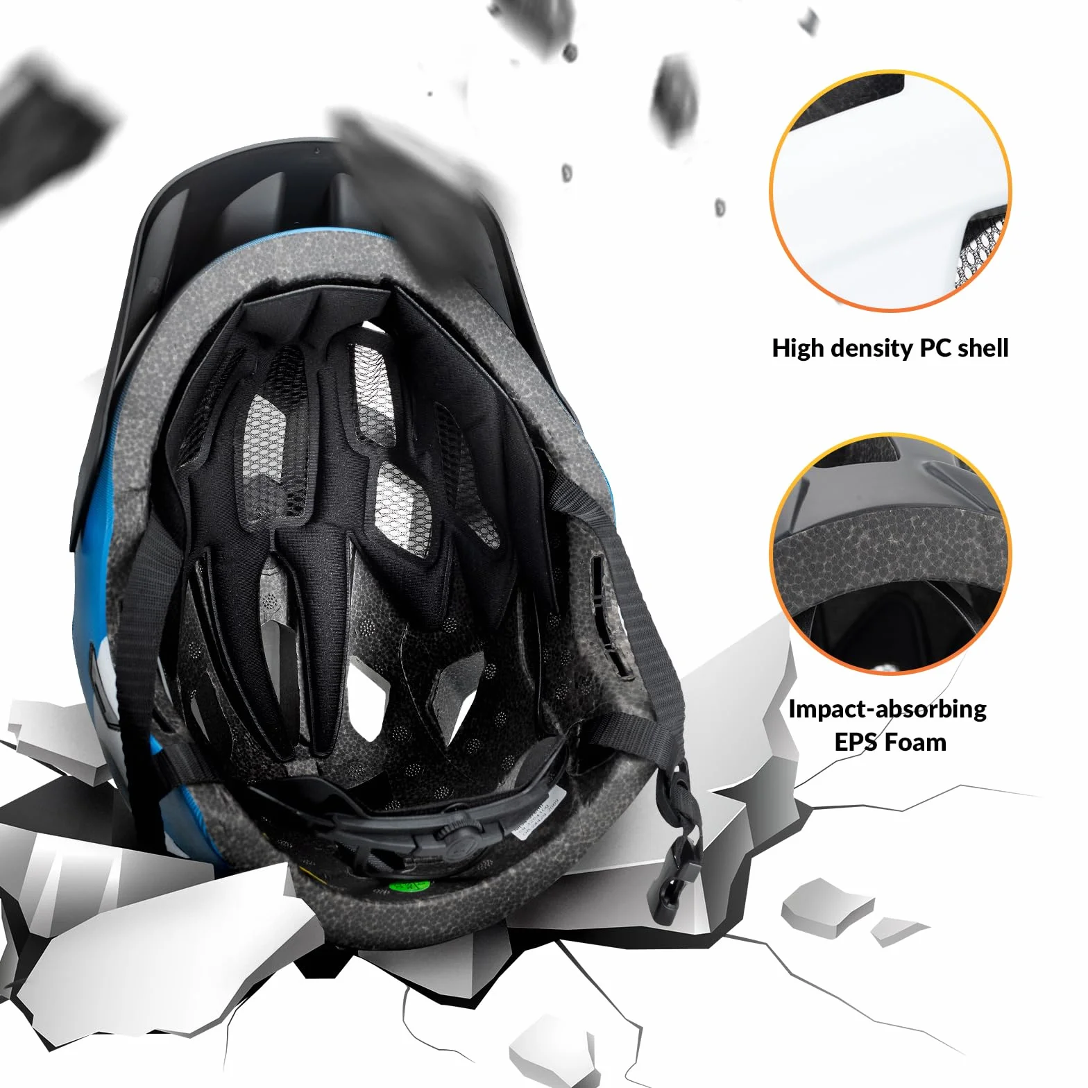 ROCKBROS Kask Rowerowy dla Dzieci i Młodzież, Regulowany, Rozmiar M/S 48-54 cm, Zielony Niebieski Szary