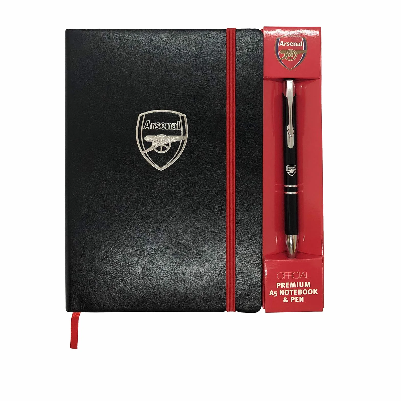 Arsenal F.C. - Notes i długopis premium - ekskluzywny prezent - oficjalne gadżety i akcesoria piłkarskie - A5