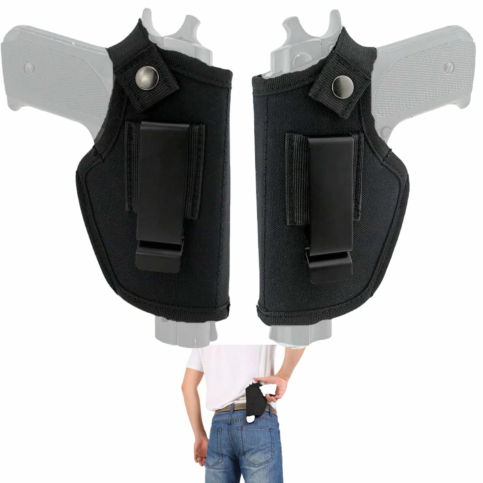Etui na pistolet, kabura z pistoletem, ukryte etui na pasek, zewnętrzna kabura taktyczna, ukryta torba transportowa, kabura na pasek, etui policyjne, polowanie, sport, walka