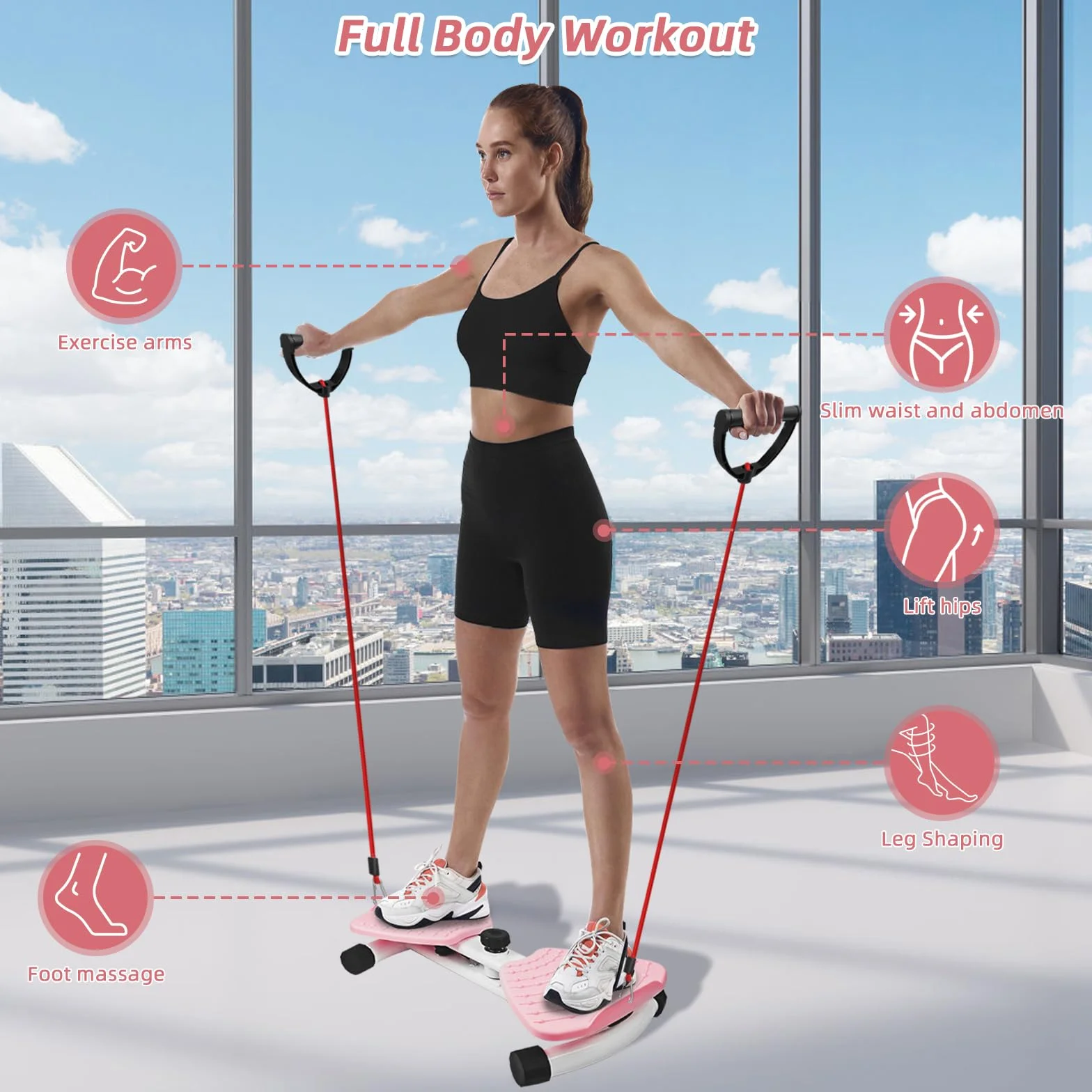 Twist Disc Board, maszyna do skręcania talii, stół do ćwiczeń brzucha dla kobiet Waist Whisper