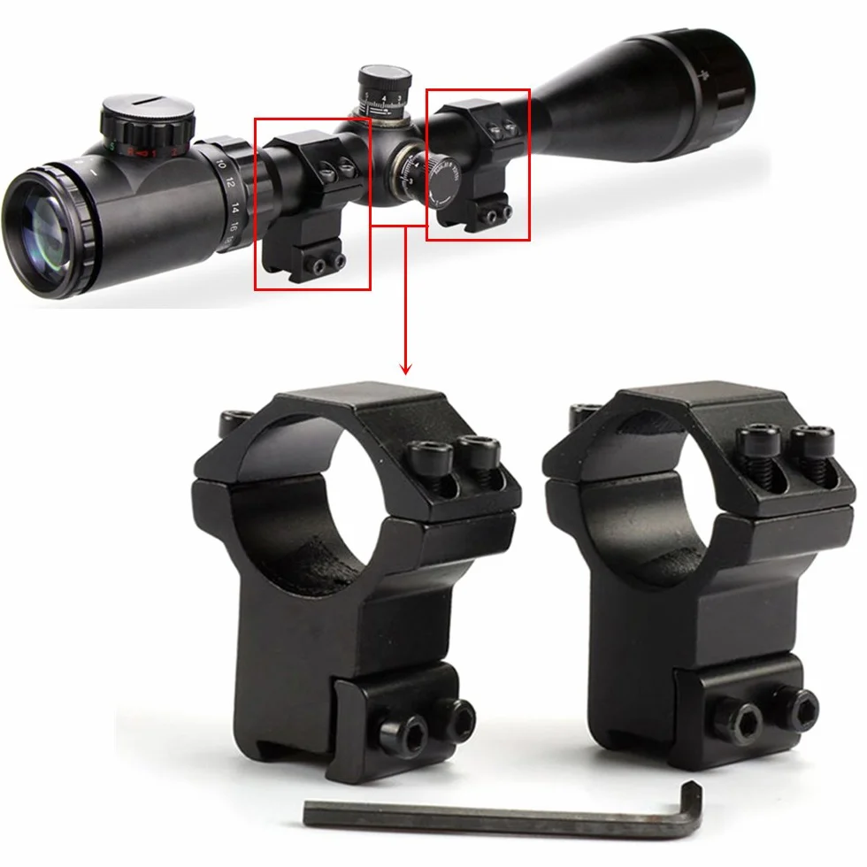 Luneta celownicza 25,4 mm (1") pierścień montażowy pierścienie montażowe ze śrubą do szyny 11 mm