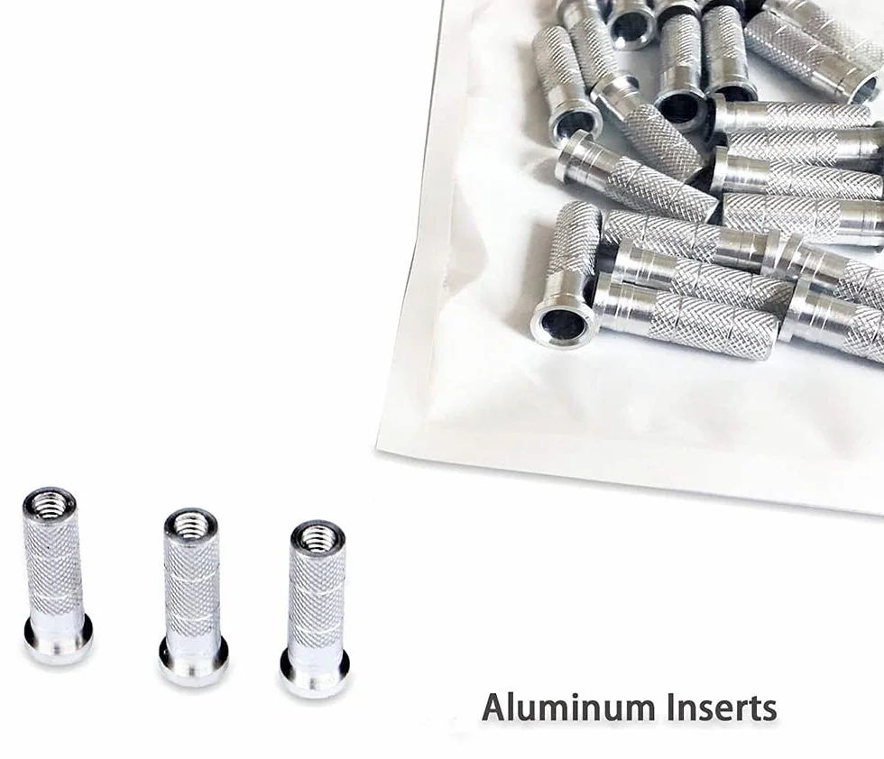 50 sztuk aluminiowych wkładów strzałek z punktami pola łucznictwa .244 wałki strzałki do ćwiczeń celowych