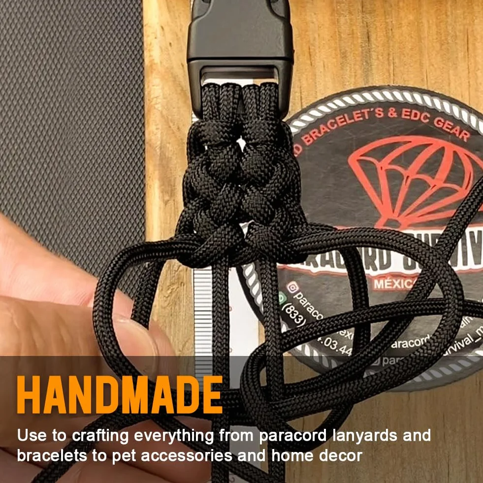 HOTUT Paracord 4 mm 7 nici 15 m typ III linka spadochronowa 250 kg nylonowa survival outdoor
