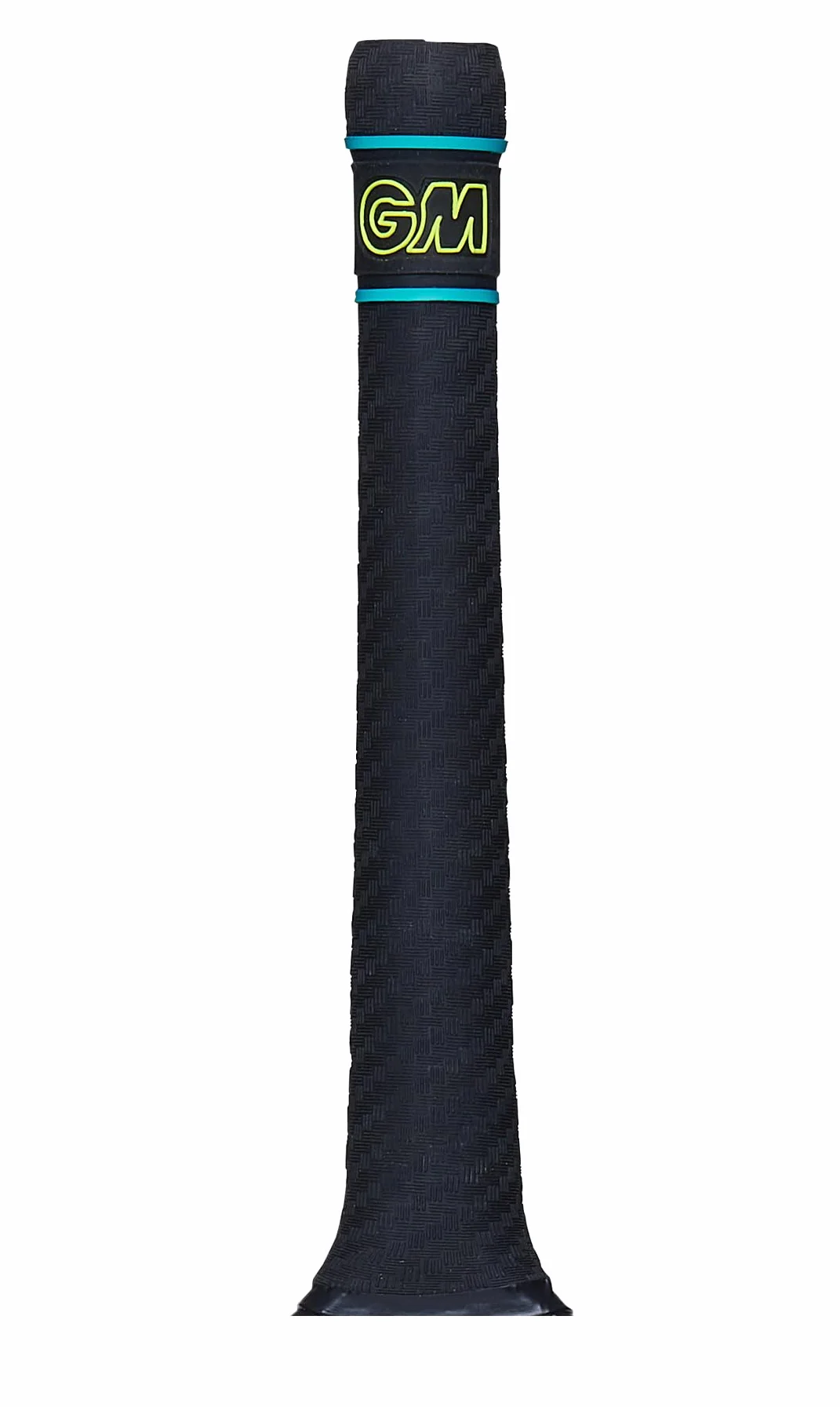 Gunn & Moore GM Cricket Bat Grip | Fuze | Guma premium | Odpowiedni dla prawie wszystkich nietoperzy | Pełny rozmiar - 30 cm | 1 uchwyt | Aion czarny, cyjan i żółty