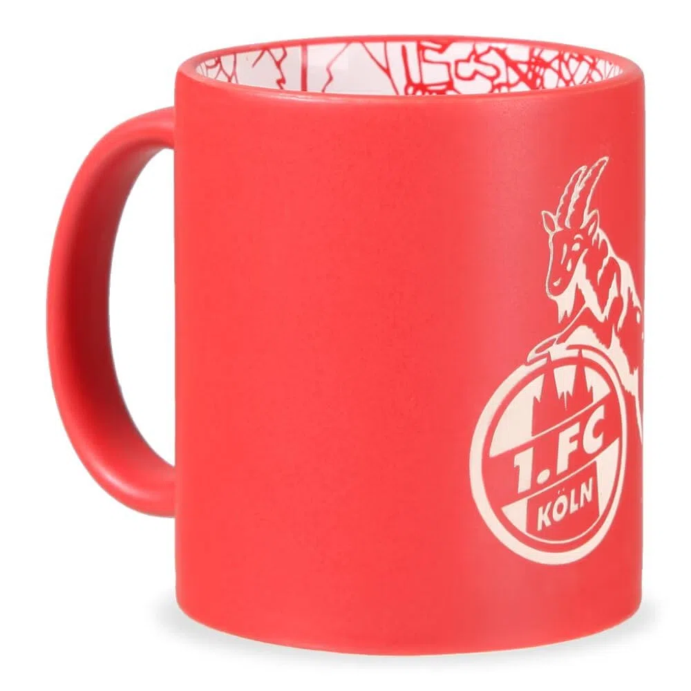 1. FC Köln Filiżanka tłoczona czerwona