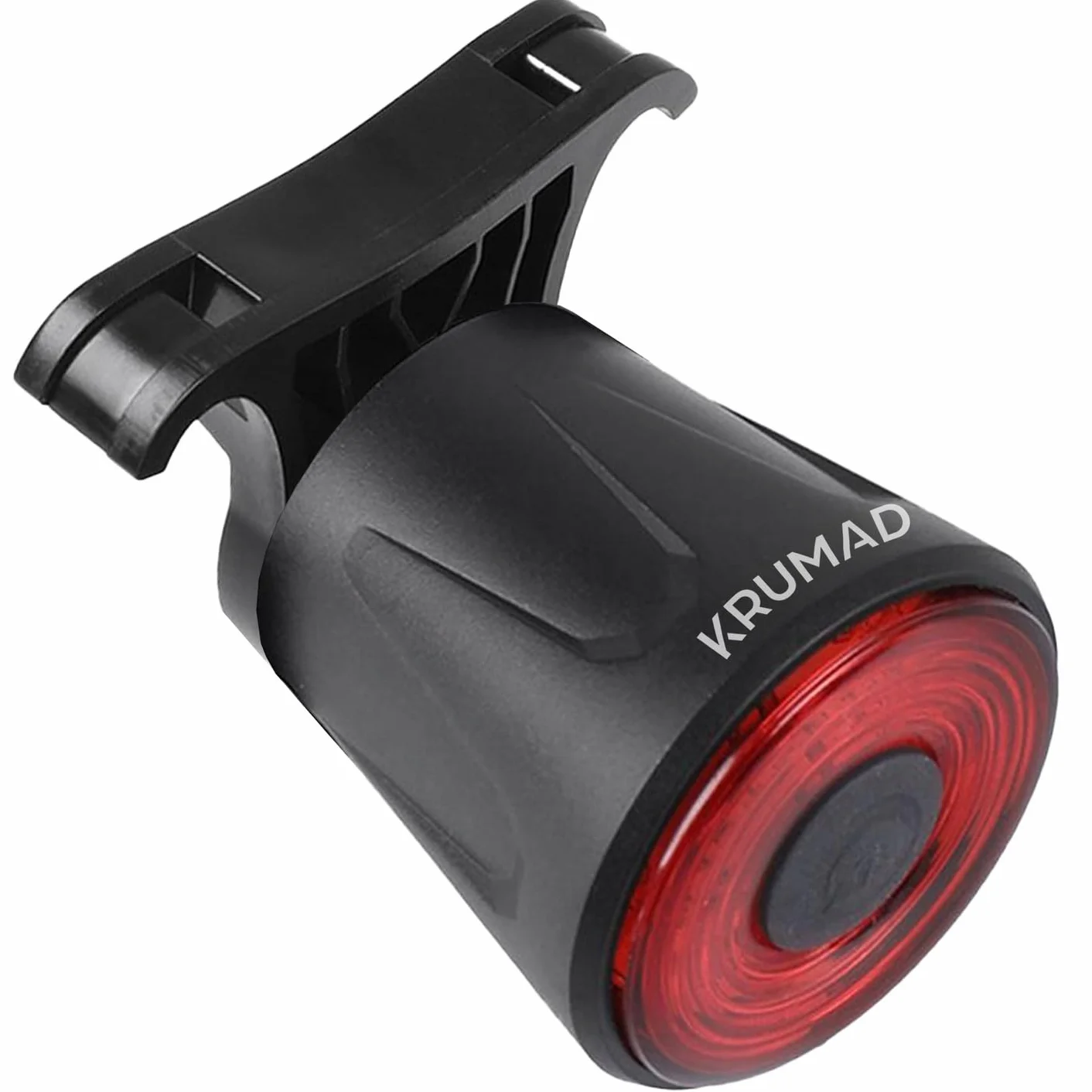 KRUMAD Lampka rowerowa tylna LED USB, wodoodporne światło rowerowe z 4 trybami, akumulatorowa lampka tylna na rower MTB, gravel, szosowy i e-bike, akcesoria rowerowe