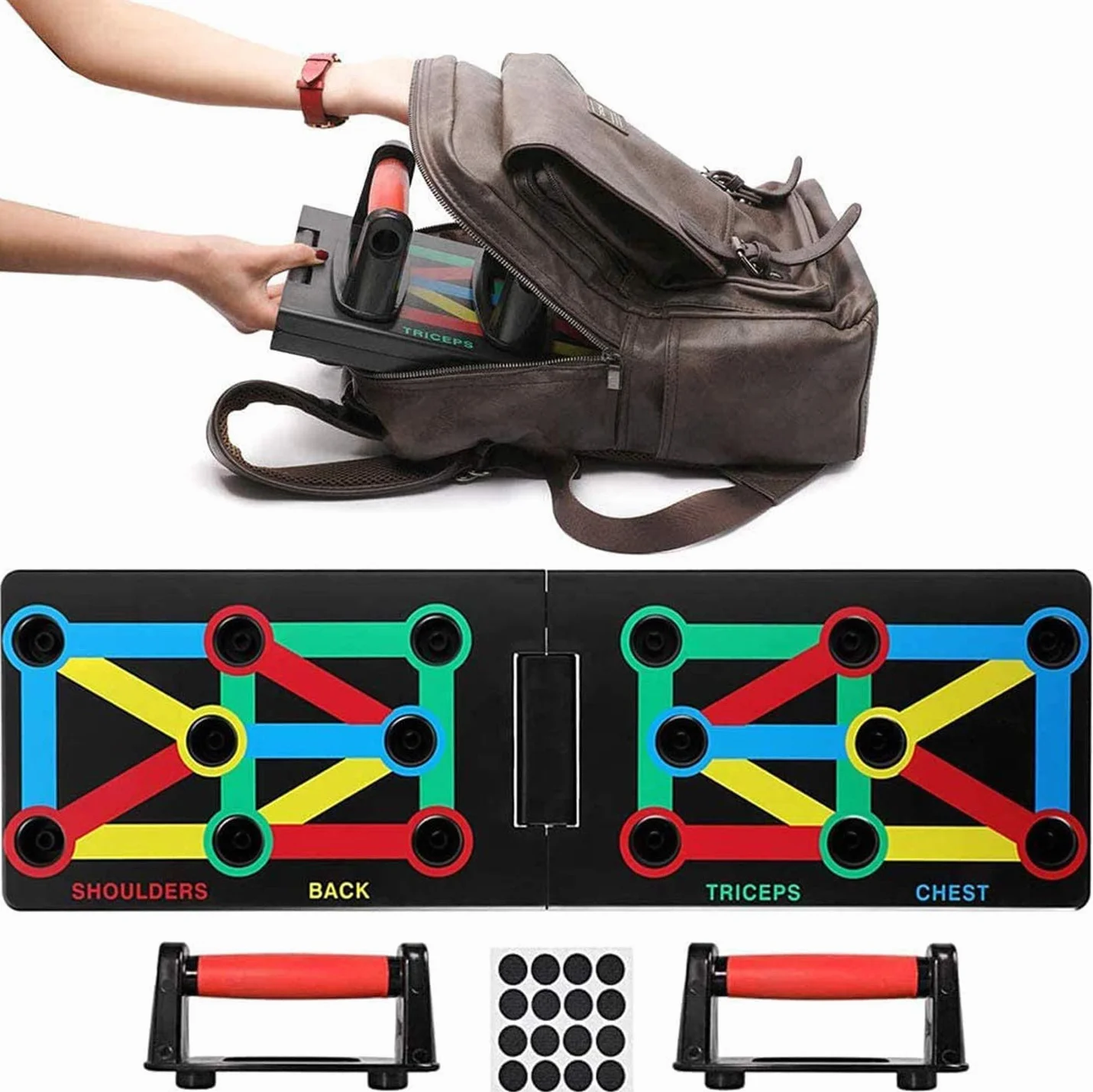 Push Up Board - składany system treningowy 12 w 1 do domowego fitnessu