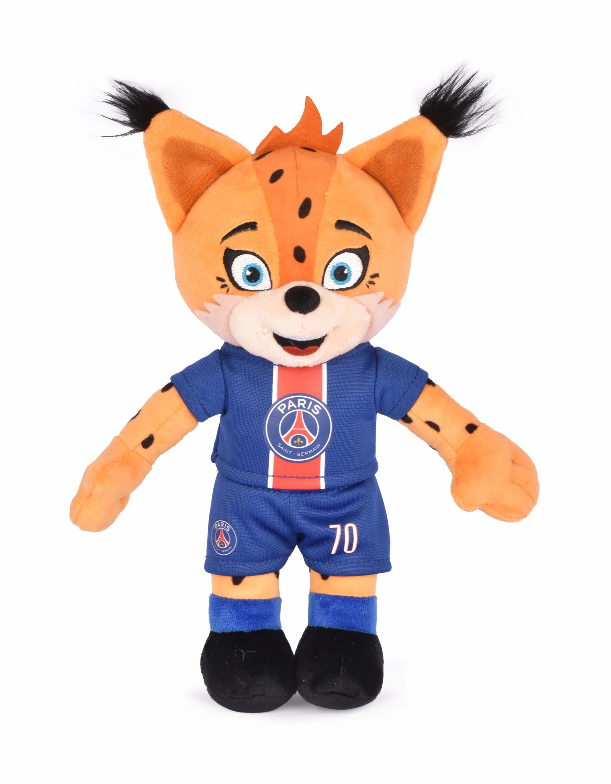 Pluszowa maskotka PSG Germain Le Lynx 35 cm oficjalna licencja miękki plusz z wyjmowaną koszulką