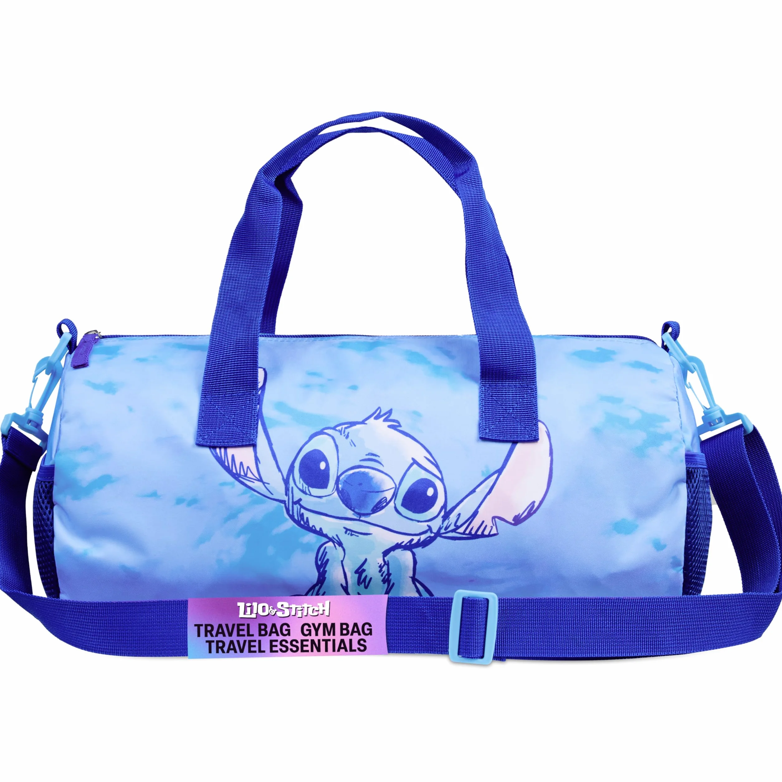 Disney torba sportowa podróżna 38x18x18 cm 2 kieszenie regulowany pasek Niebieski