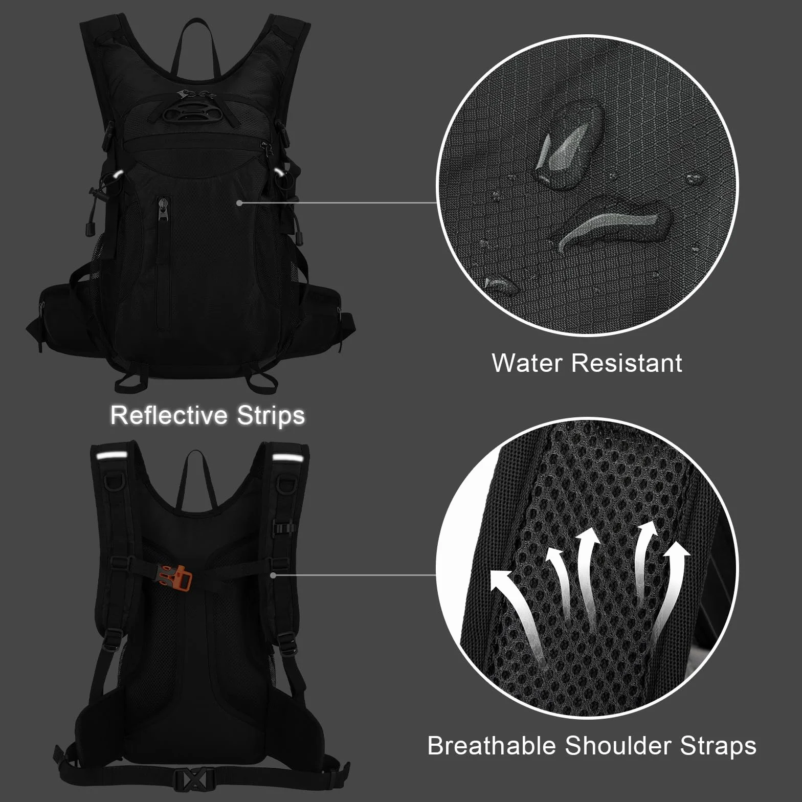 Plecak rowerowy 15L wodoodporny MTB sportowy na rower kemping alpinizm