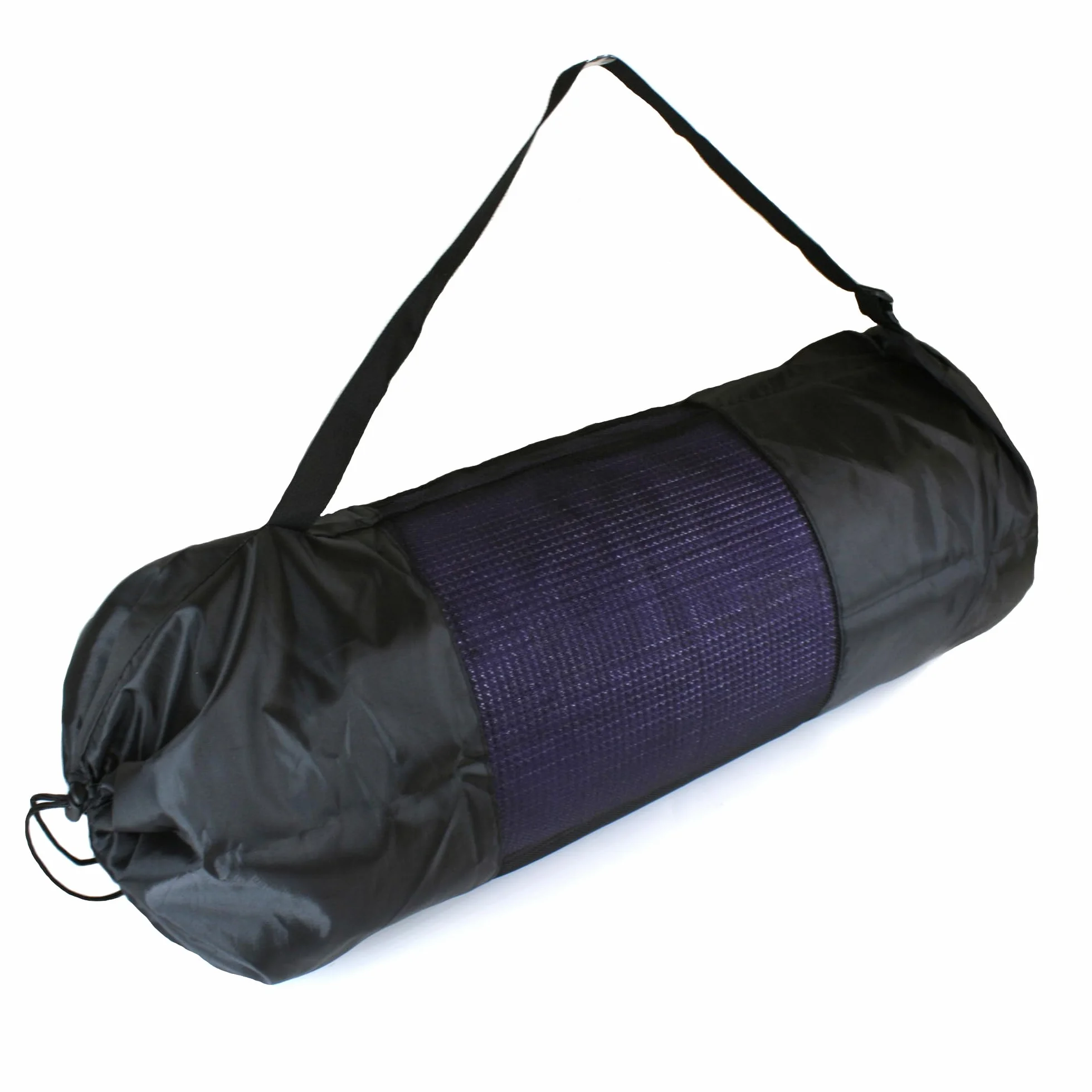 DOJA Barcelona Czarna torba na matę do jogi 25 x 24,5 x 82 cm poliestrowa