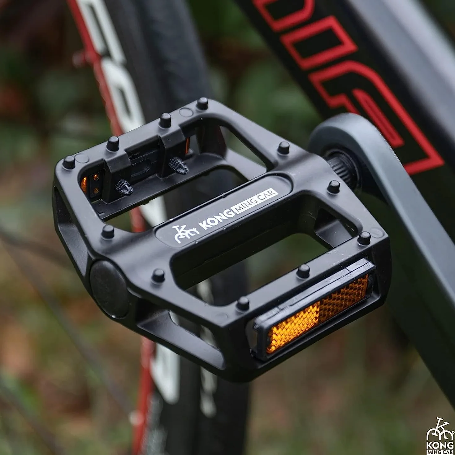 pedały rowerowe, antypoślizgowe pedały MTB wykonane z aluminium z odblaskami, łożyska kulkowe 9/16 cala pedały platformowe rowerowe do rowerów BMX, MTB, wyścigowych
